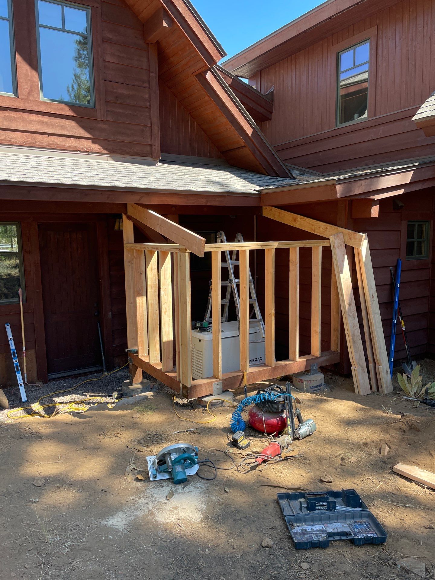 Water Damage Remediation and Generator Shed by The Tahoe Tradesman