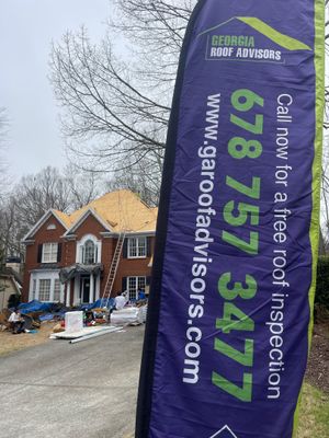 Full Roof replacement using GAF Timberline HDZ Charcoal by Georgia Roof Advisors