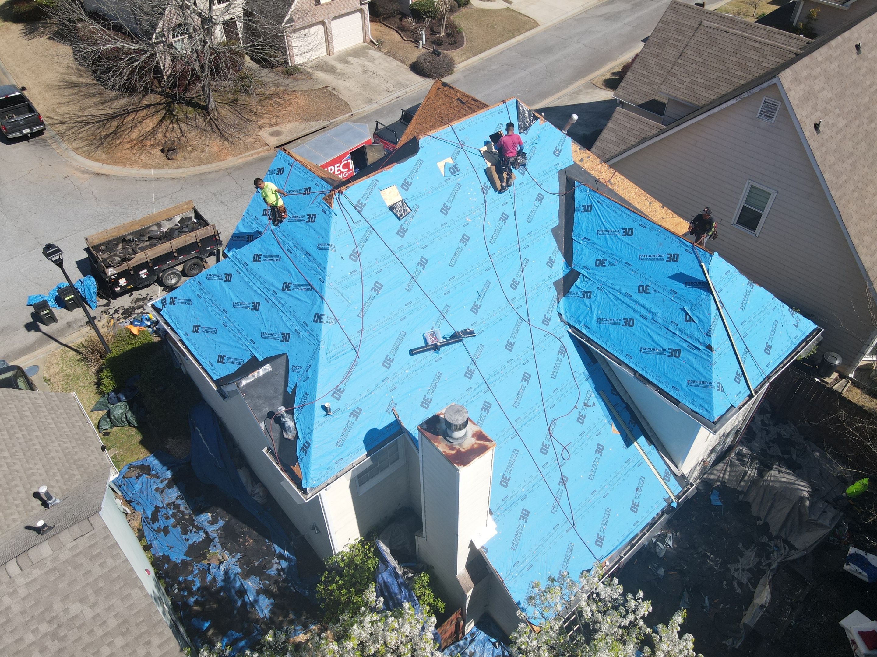 Residential Roofing Installation using Owens Corning by Inspector Roofing and Restoration