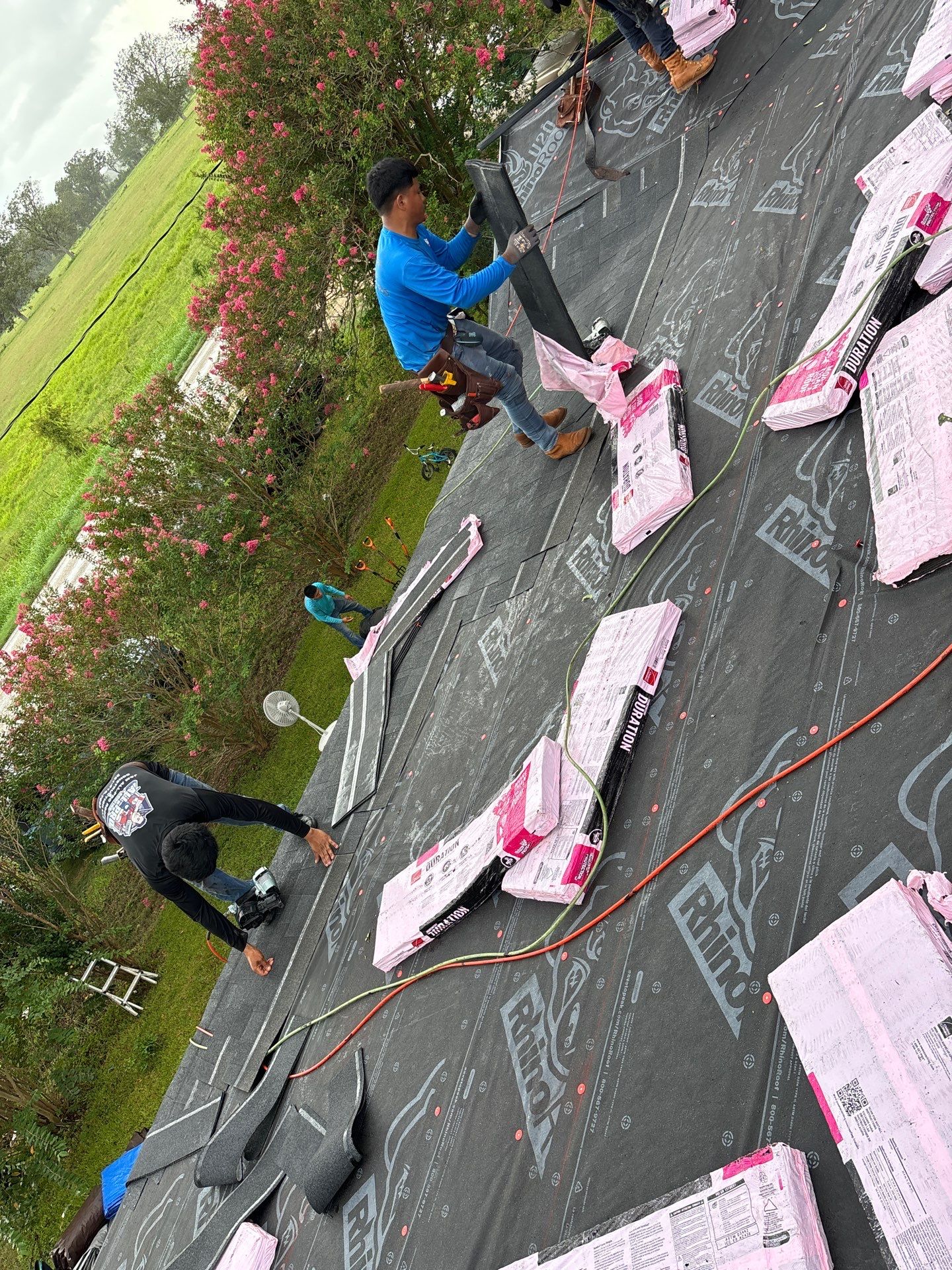 Residential Roofing Installation using Owen's Corning Duration (Lifetime) Shingles by Roof Repair Company