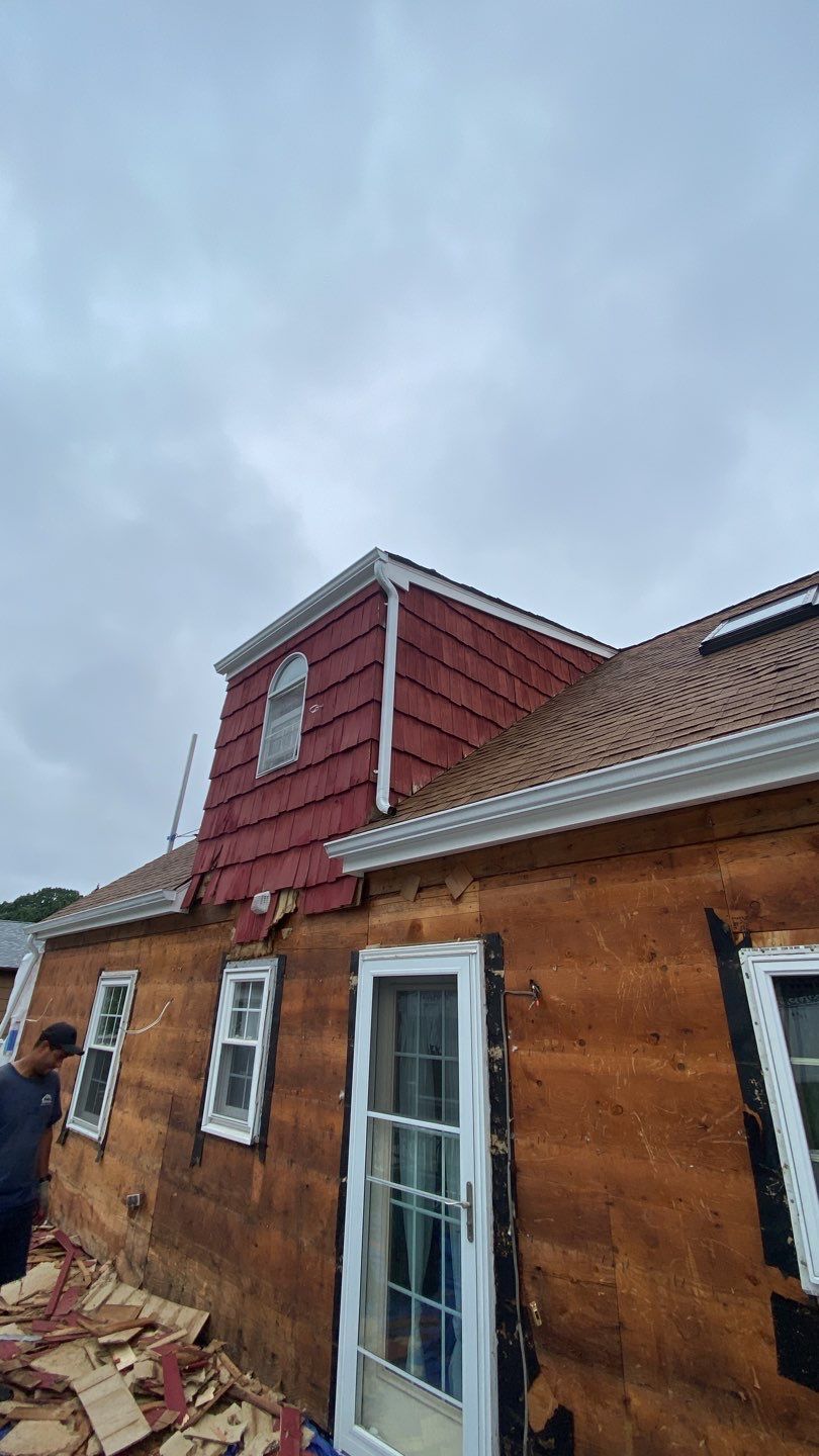 Siding Installation using Royal Building Products Rustic Red by A Plus Exterior