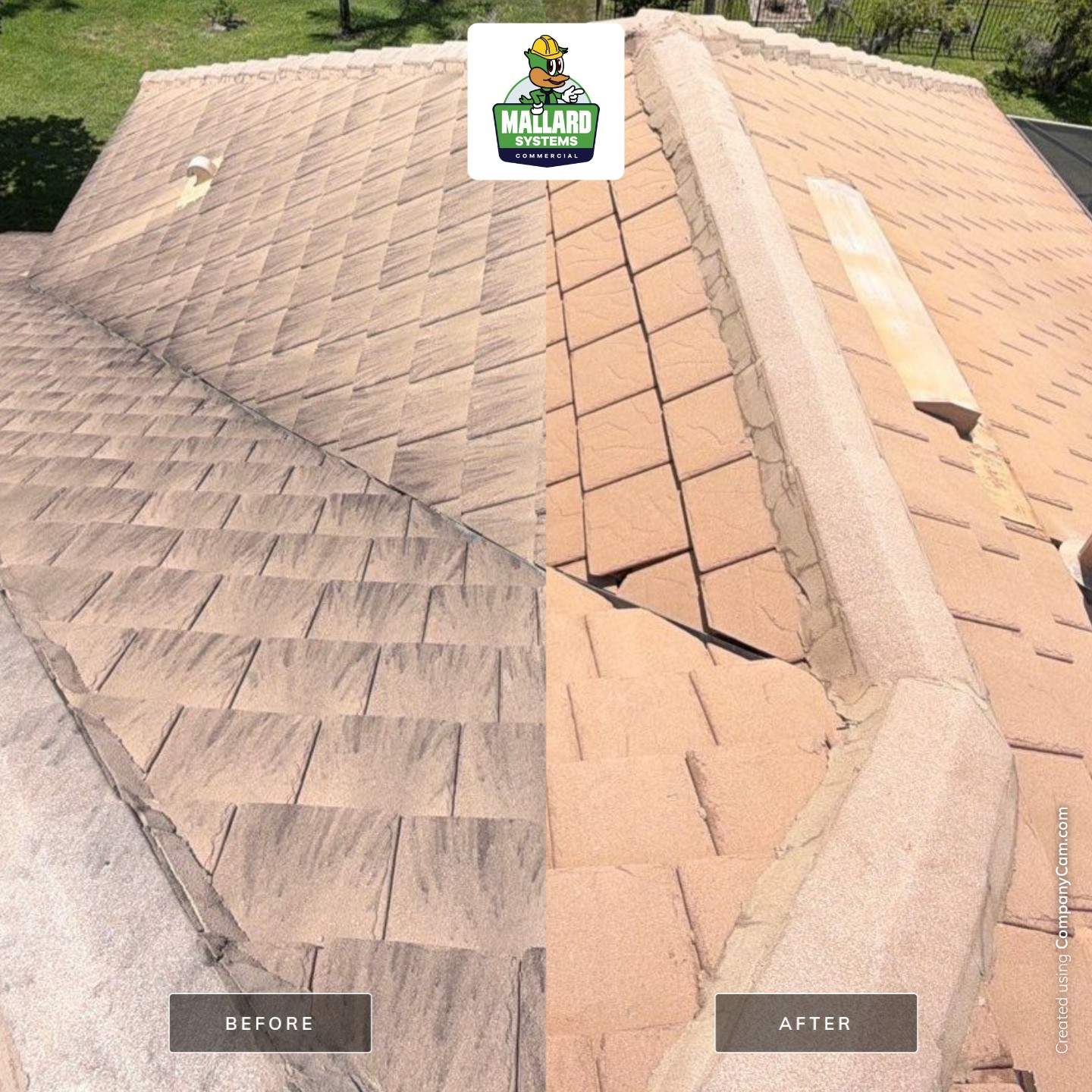 Tile Roof Cleaning in Windermere, Florida by Mallard Systems