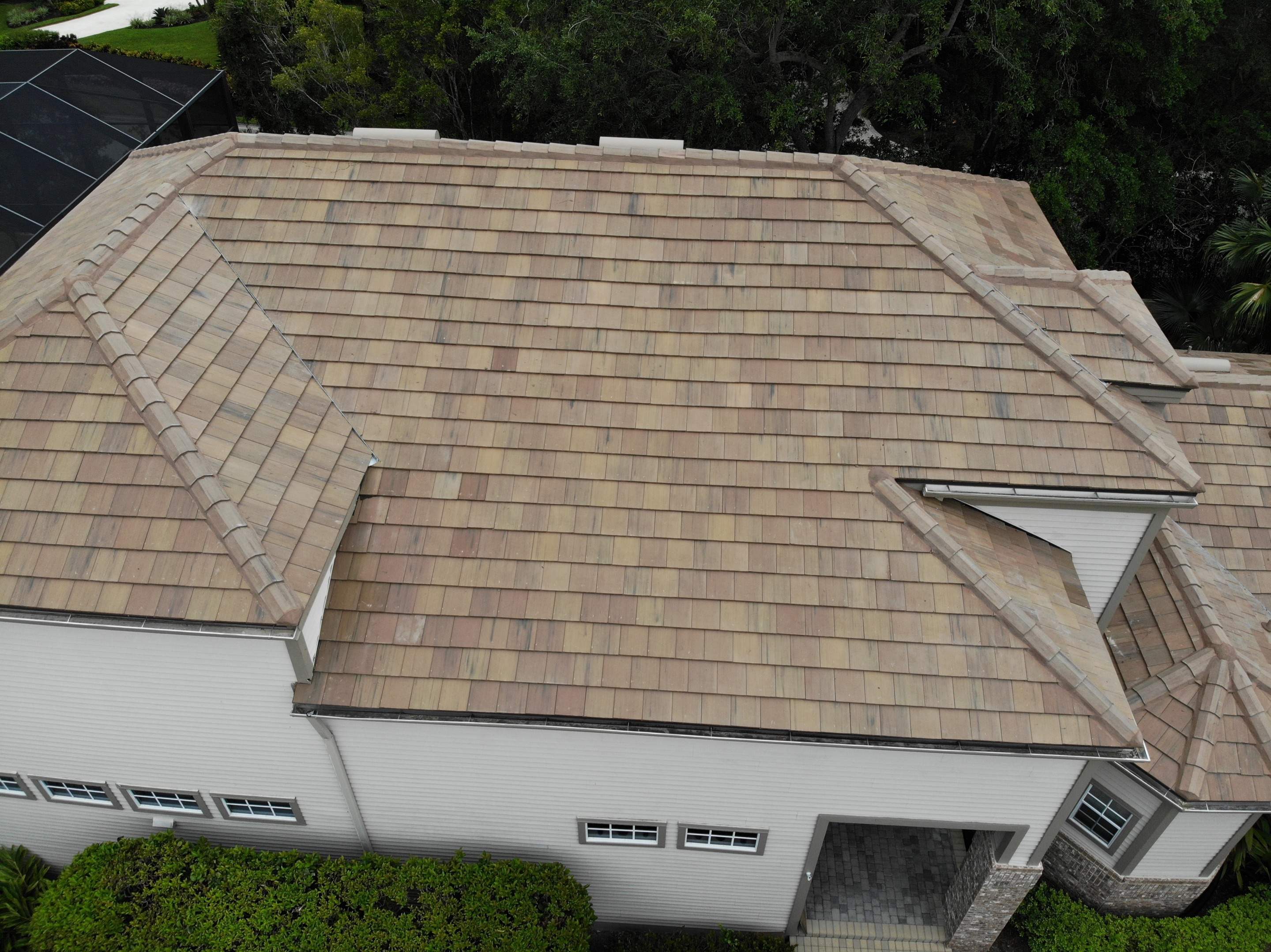 Residential Roofing Installation using Concrete Tile in Bonita Bay Community by International Roofing