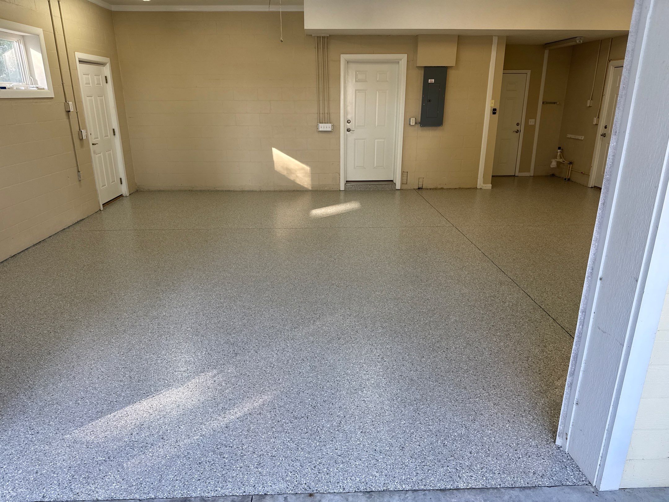 Garage  in Trenton, FL in Mount Everest by Cross Creek Concrete Coatings