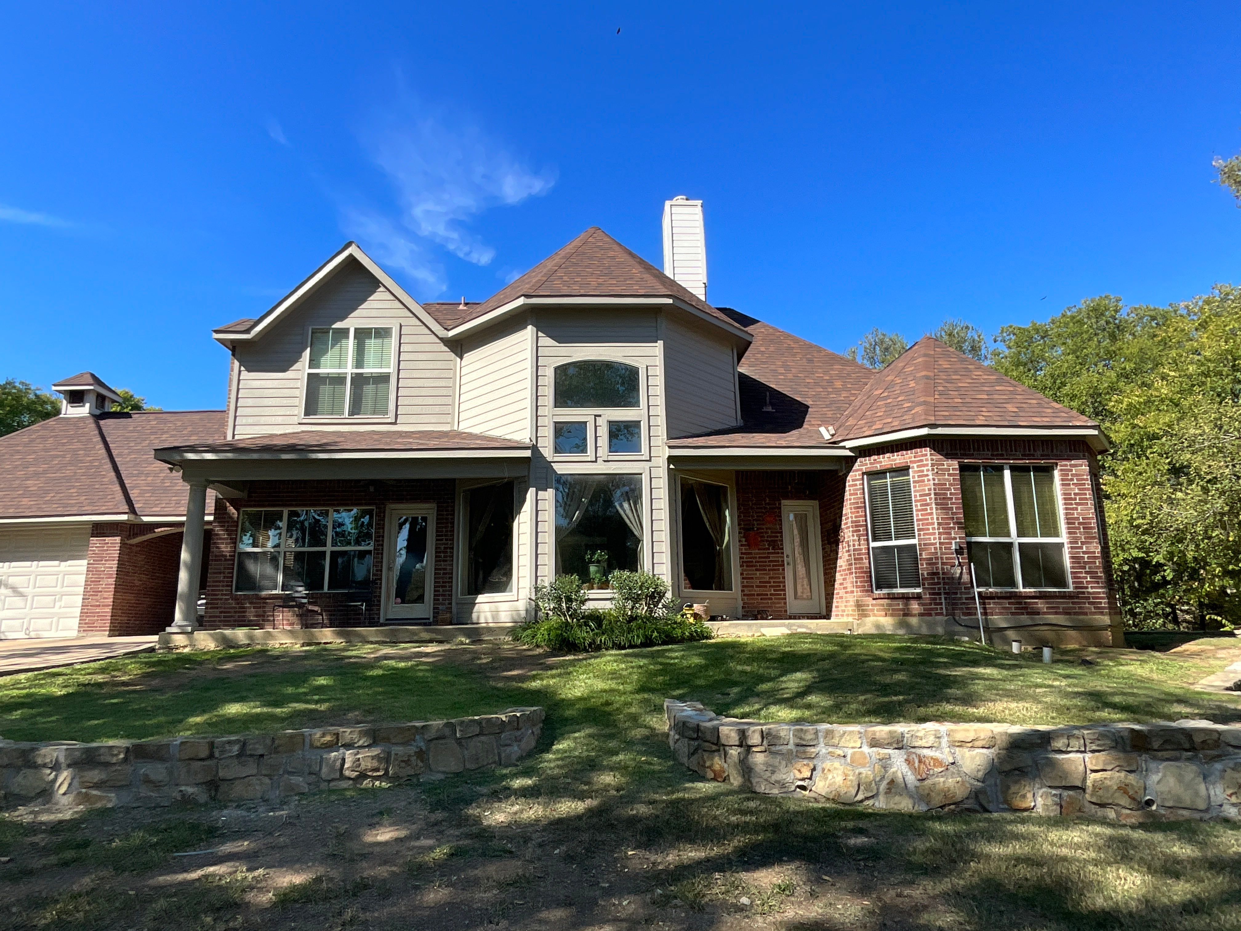 Insurance Claim Roof Paint and Gutters by Tex-Line Roofing