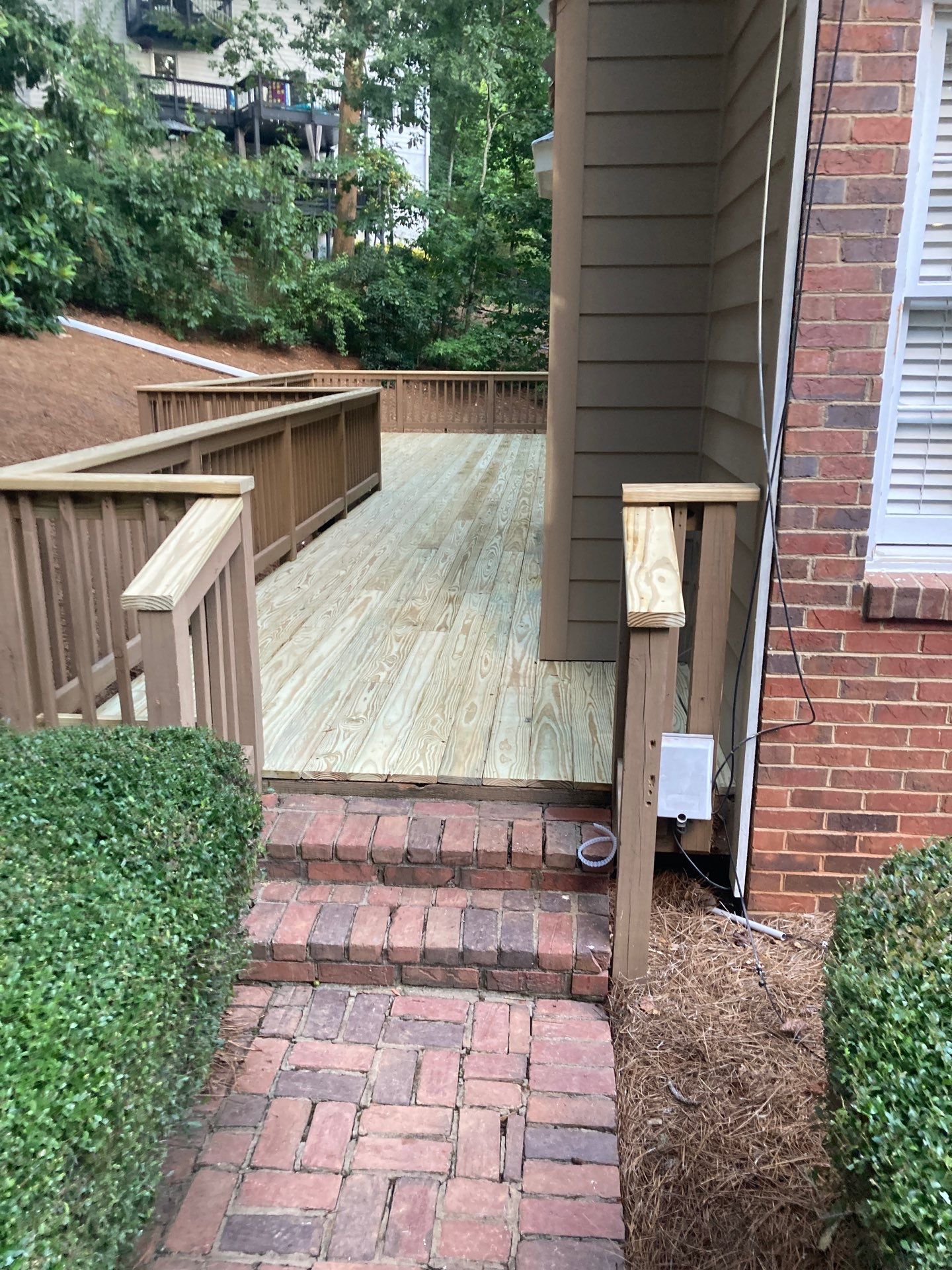 James Hardie Siding Installation, Rotten Wood Replacement, Porch Repairs, and Deck Resurfacing in Smyrna, GA by Nelson Exteriors 