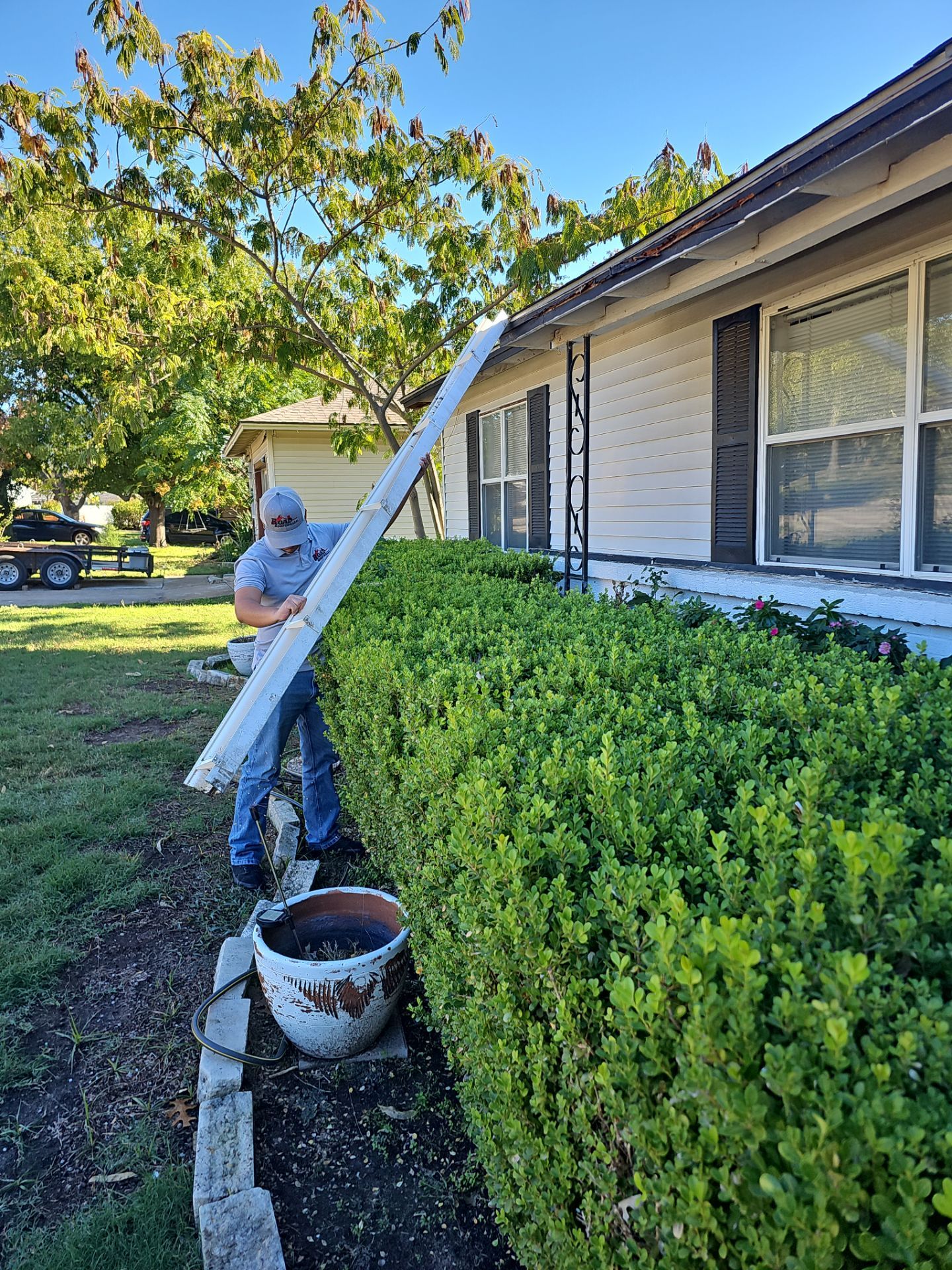 Seamless Gutter Installation in Garland, TX by road roofing llc