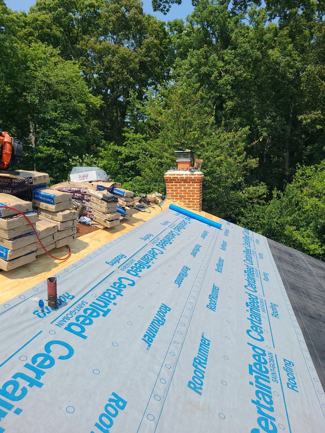 Woodbridge: Roof Replacement with CertainTeed Landmark Pro Designer Shingles in Max Def Colonial Slate by RM Banning, Inc.