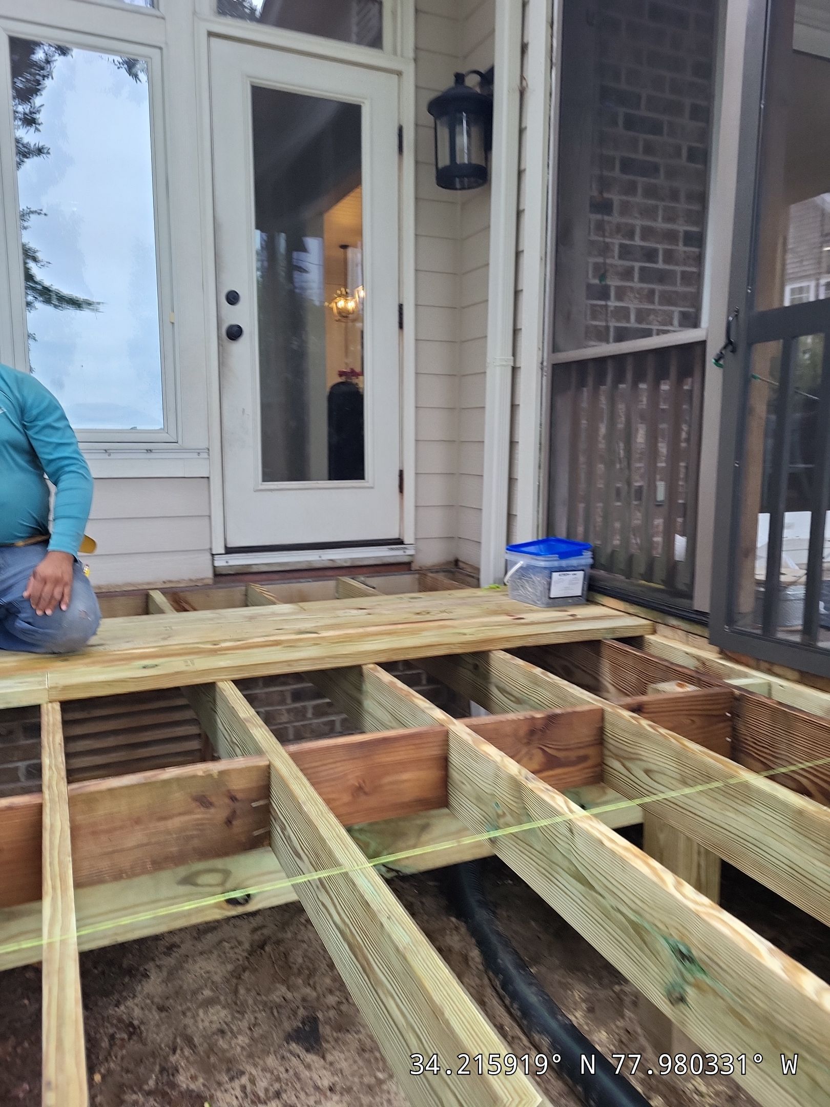 Custom Back Deck Build in Leland, NC by RGR Construction and Roofing, LLC