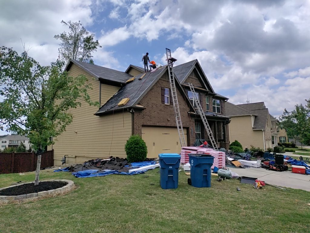 Residential Roofing Installation using Owens Corning TruDef Peppermill Gray by Inspector Roofing and Restoration
