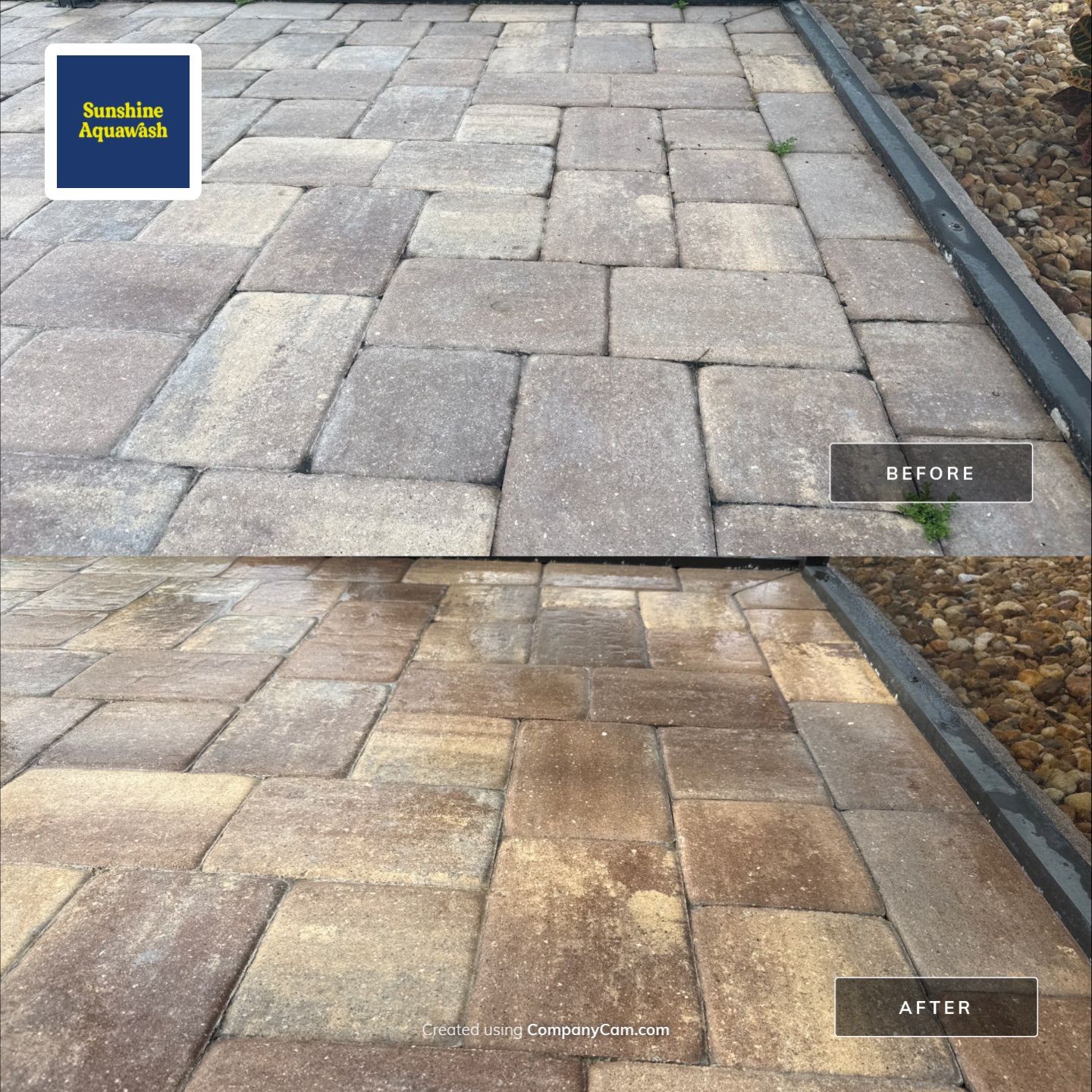 Paver Pool Deck Cleaning & Pool Cage Screen Cleaning in Tara Community – Bradenton, FL by Sunshine AquaWash