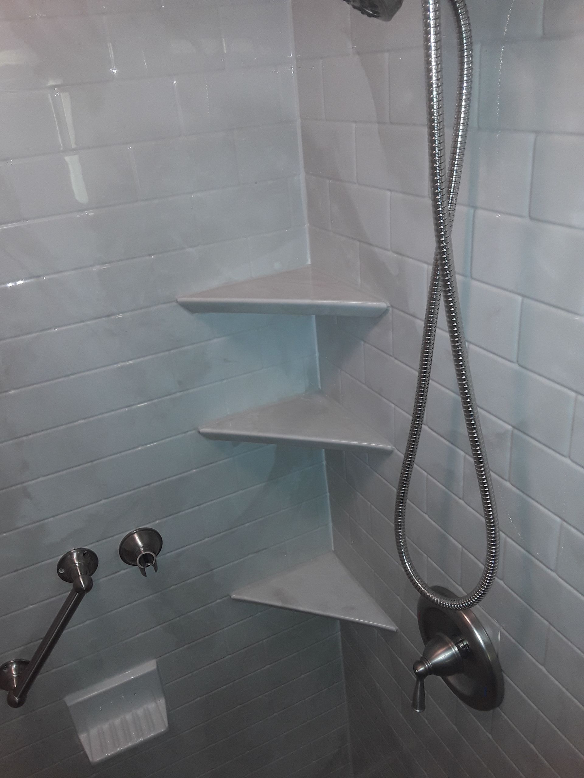 Shower Replacement using BCI Acrylic Shower System by Secure Construction Company Inc