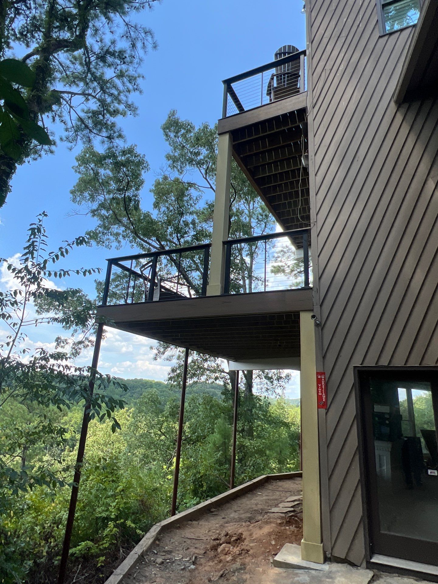 TimberTech Deck Replacement with Metal Cable Railing in Atlanta, GA by Nelson Exteriors