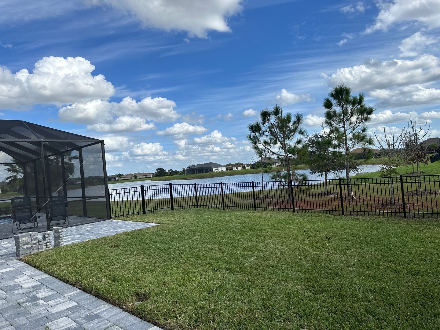 The Reserve at Twin Rivers Black Aluminum Fence Installation In Parrish, FL by Asap fence and gates, LLC