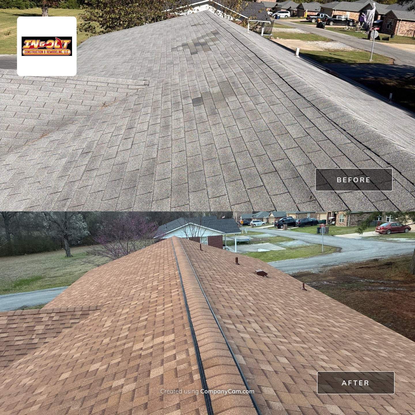 Roof replacement in Stigler, OK by In & Out Construction & Remodeling, LLC