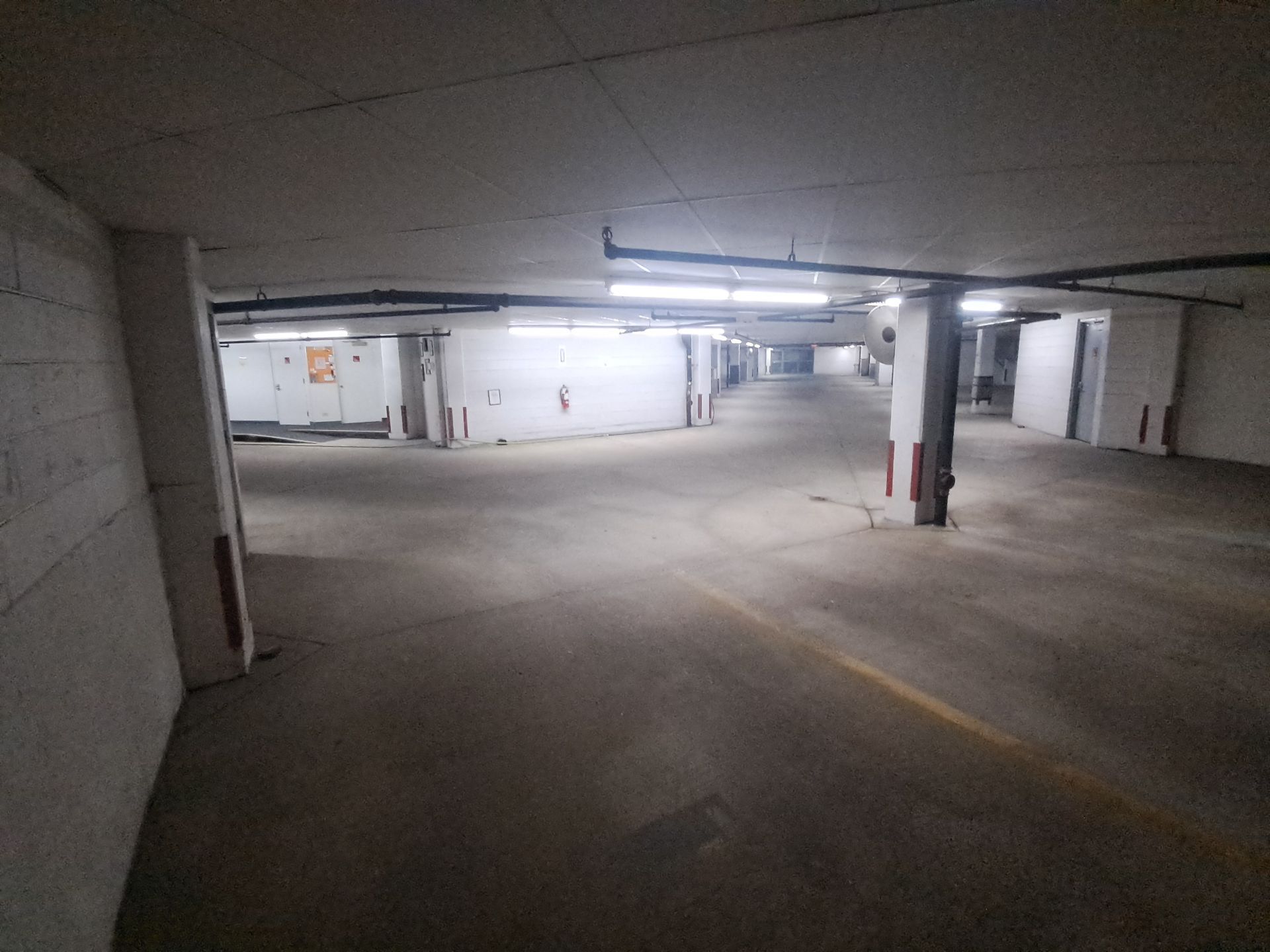 Parking Garage Sweeping & Concrete Deep Cleaning by Northern Power Washing LLC.