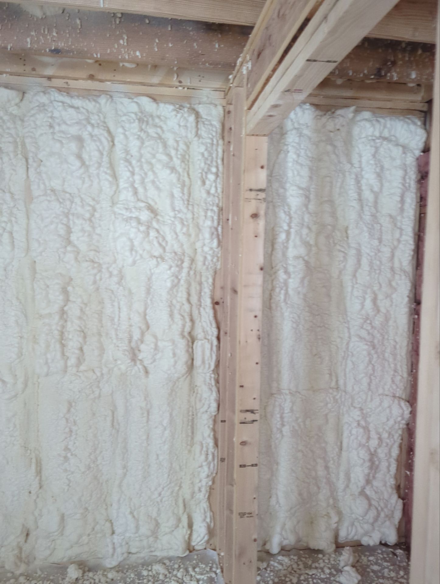 Basement Exterior Walls using Closed Cell Spray Foam by NYS Foam & Energy