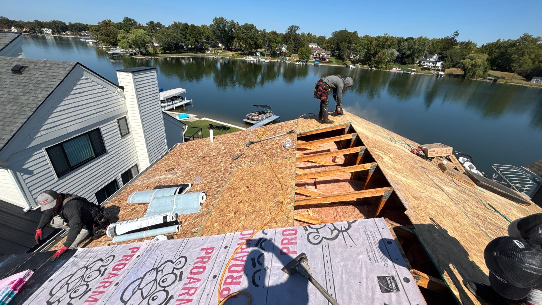 Roof Replacement using Owens Corning Onyx Black by 180 Contractors