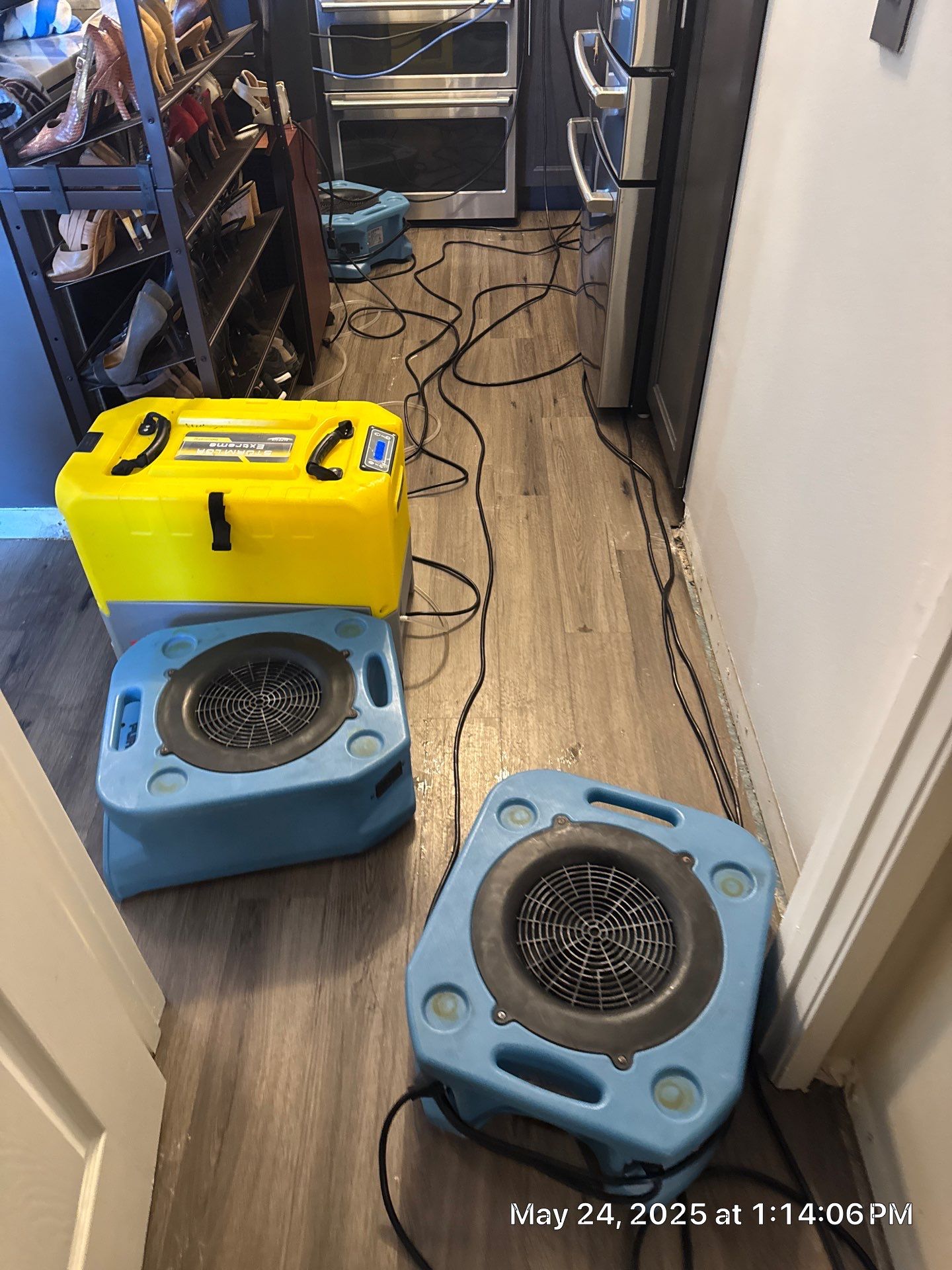 Water Damage using Drying Equipment by SuperClean 