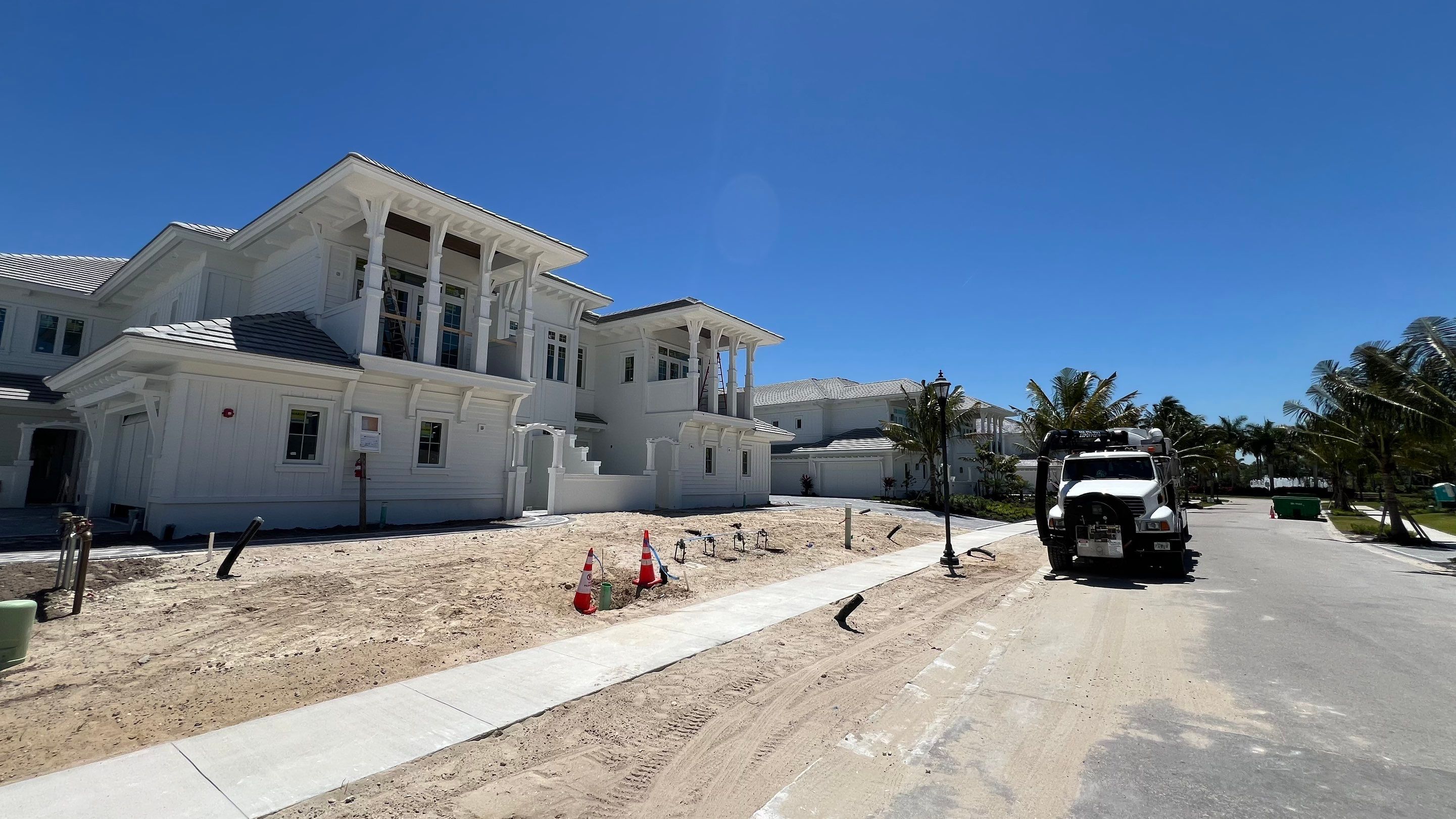 New Residential Construction Sewer Line Cleaning by APS Power & Water