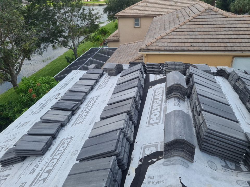 Residential Roofing Installation using Eagle Roofing Tile by BLUES BROTHERS ROOFING