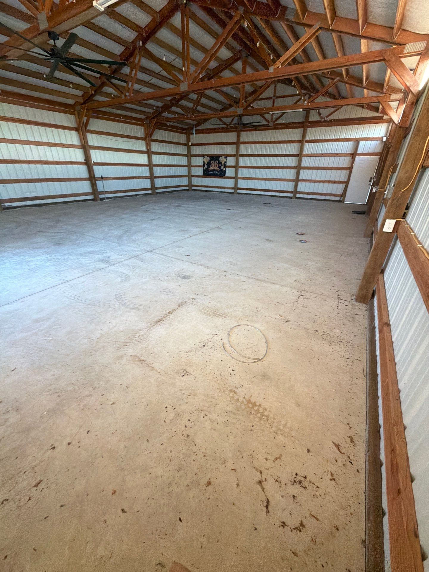 Pole Barn Shop Floor Coating and Concrete Repair in Royal City by Croc Coatings, LLC