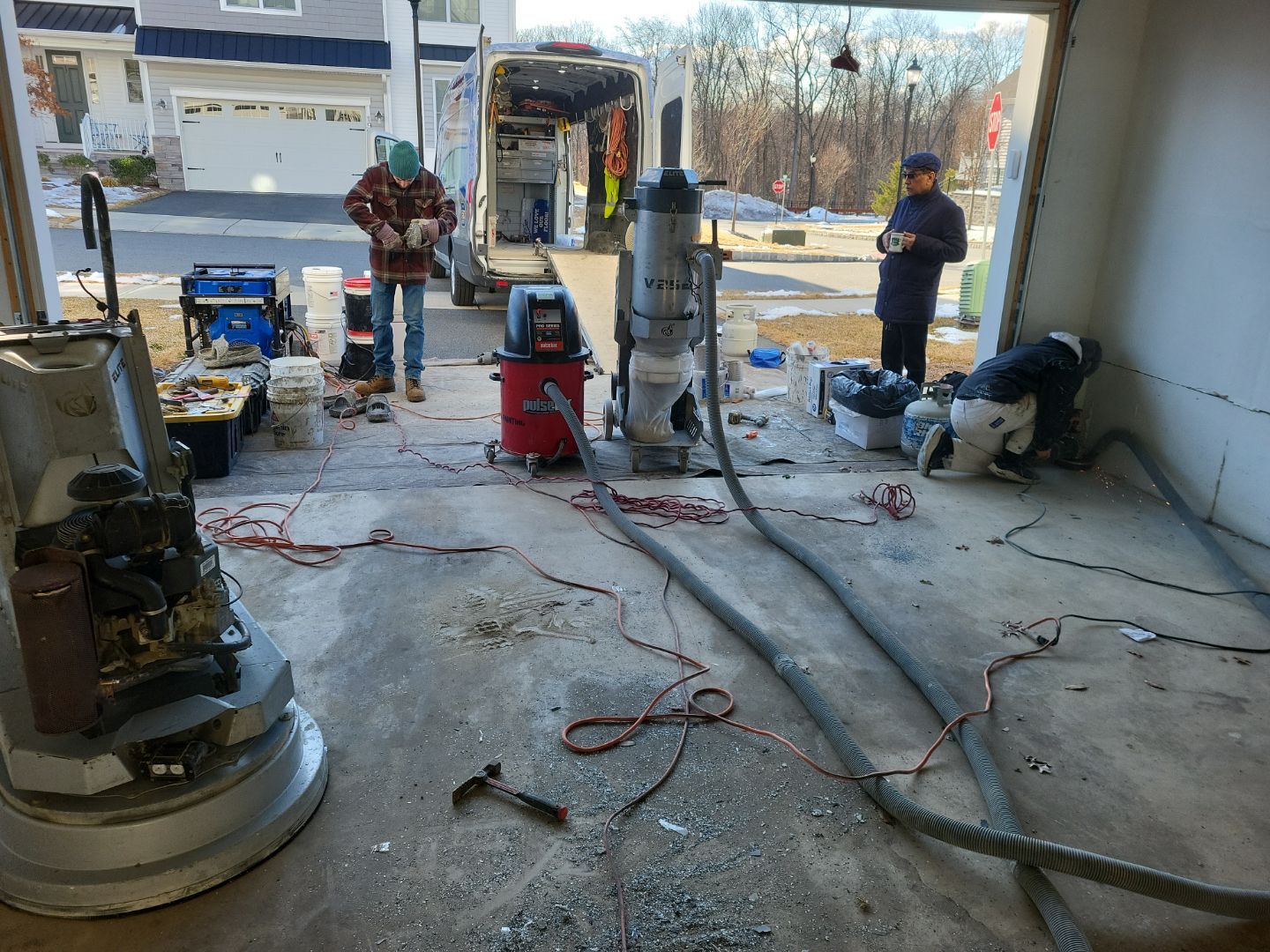 Garage Floor Coating using Penntek by Spectrum Painting, LLC
