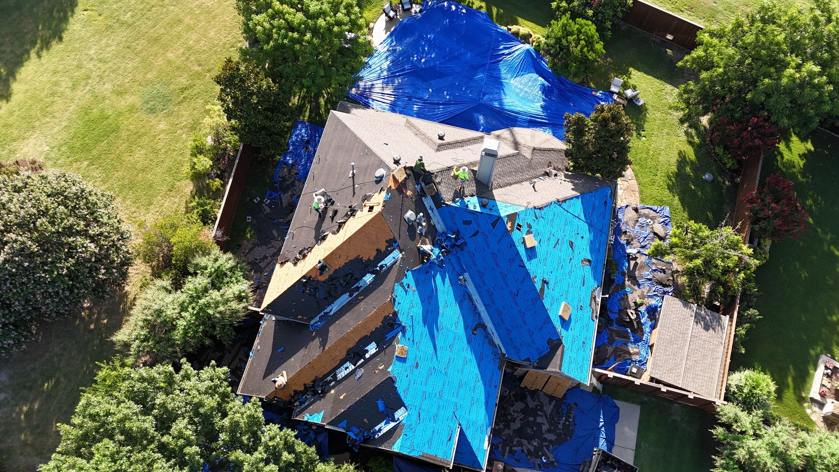 Residential Roof Repair using IKO Dynasty Class 3 Impact Resistant Shingles by Becker Roofing and Exteriors