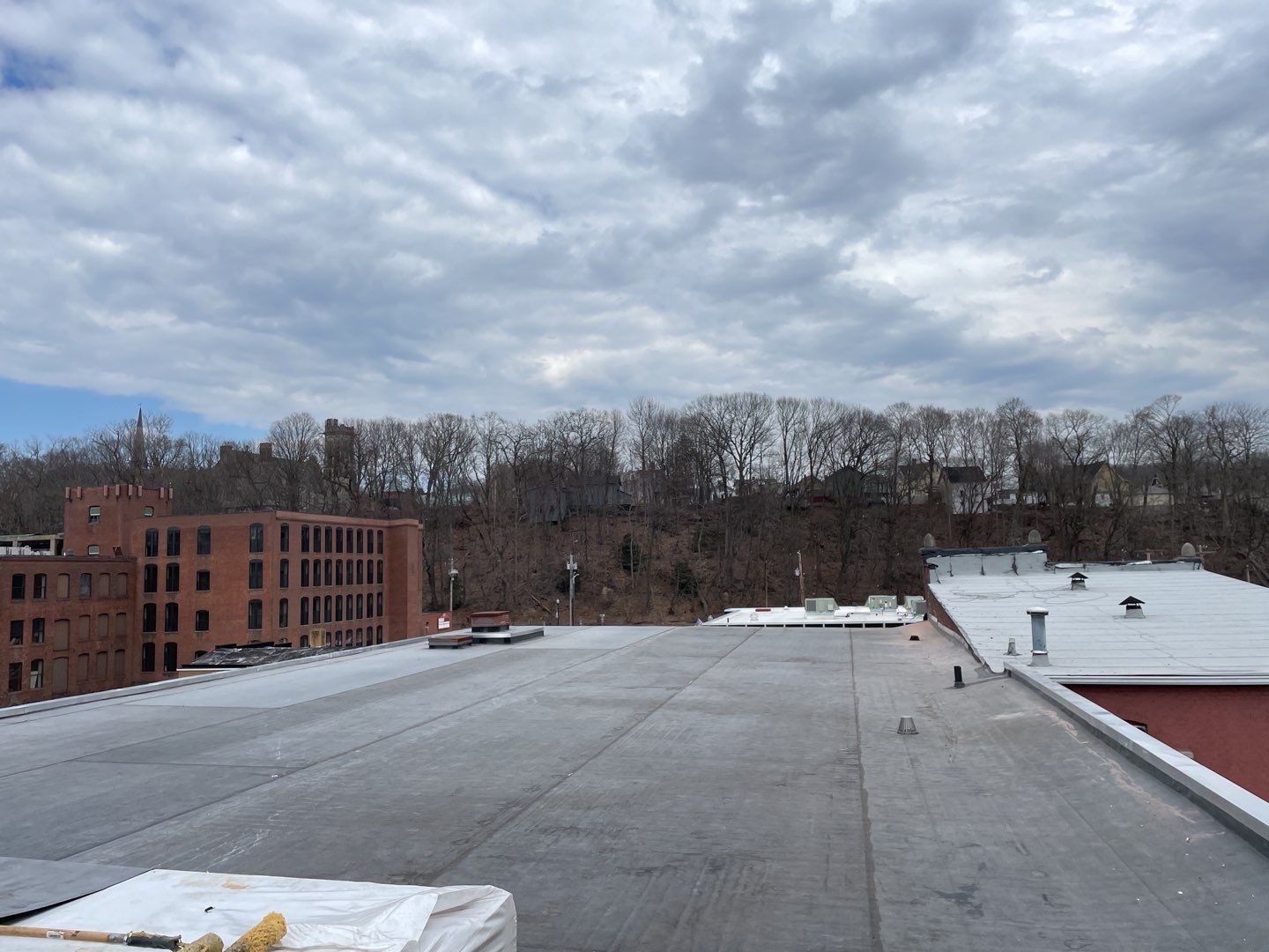 Commercial Roofing Installation using EPDM  by A Plus Exterior