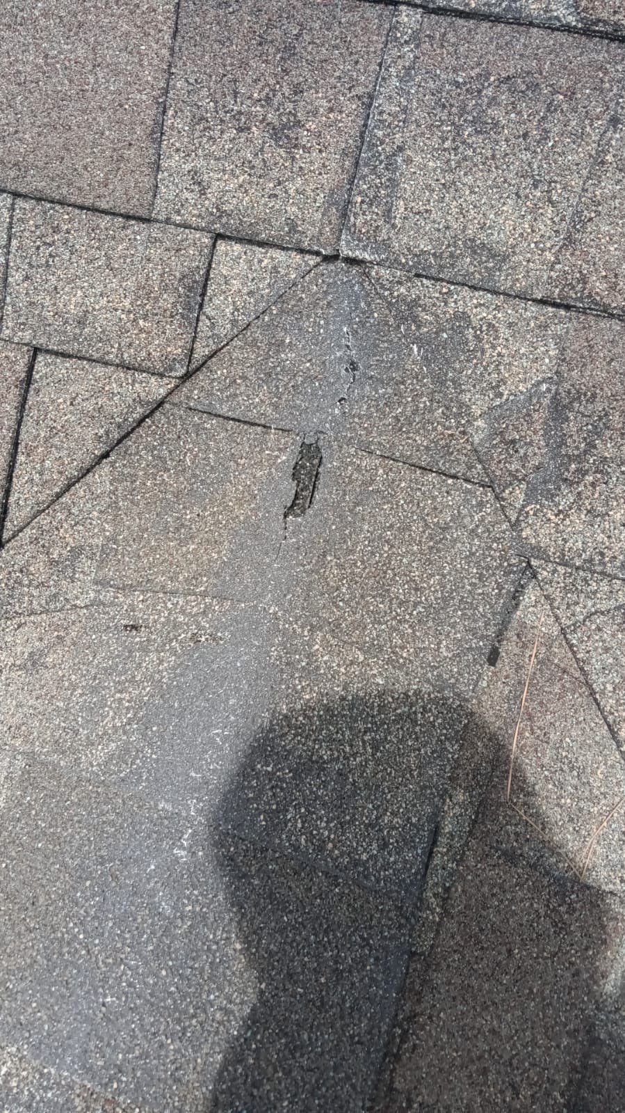Hail Damage using Owen's Corning Duration (Lifetime) Shingles by Roof Repair Company