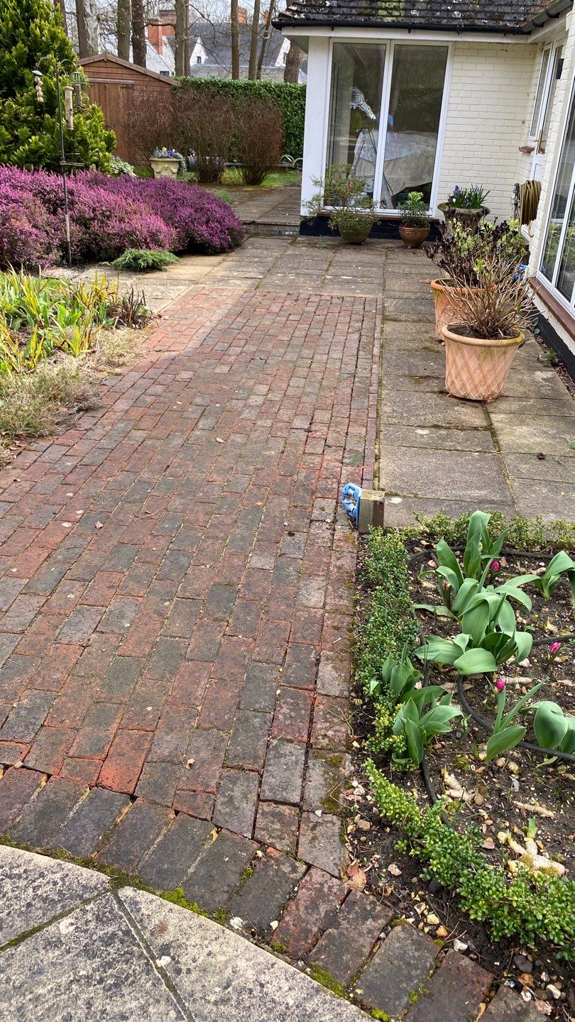 Patio Area Spring Clean using honda 21 ltr/min by Ges Exterior Cleaning ltd