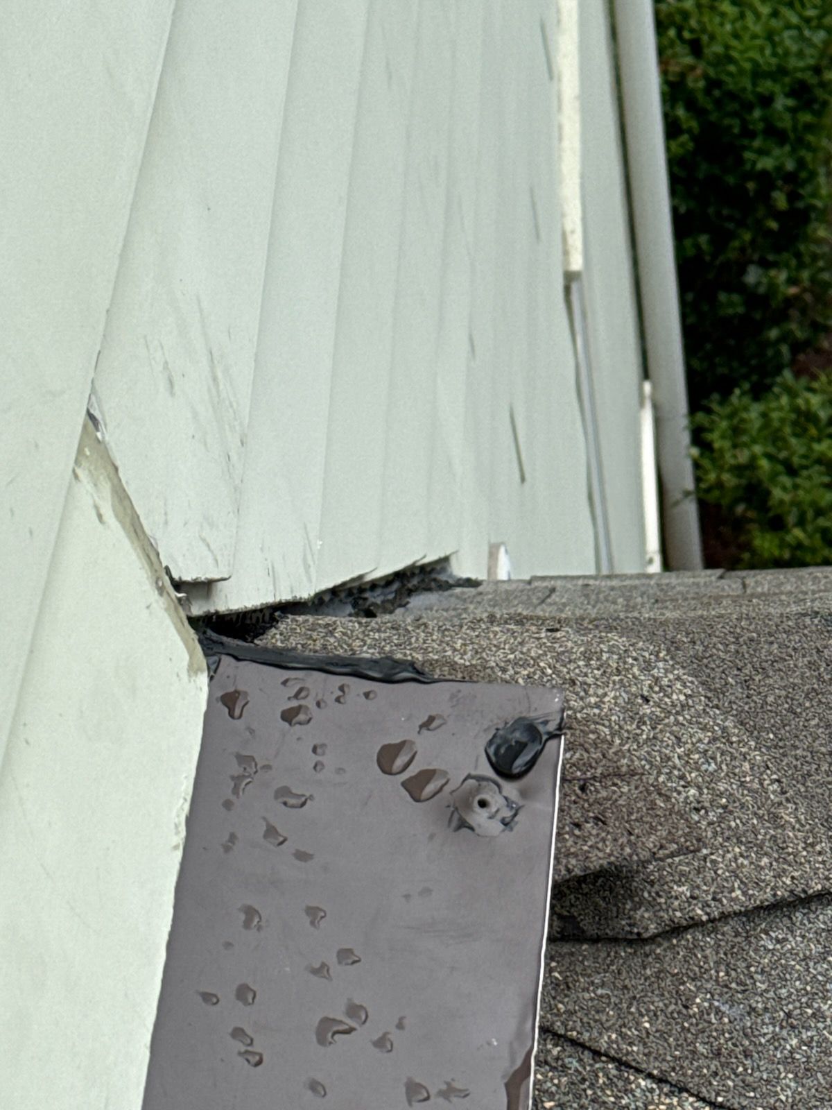 Flashing and siding repair by Indigo State Roofing