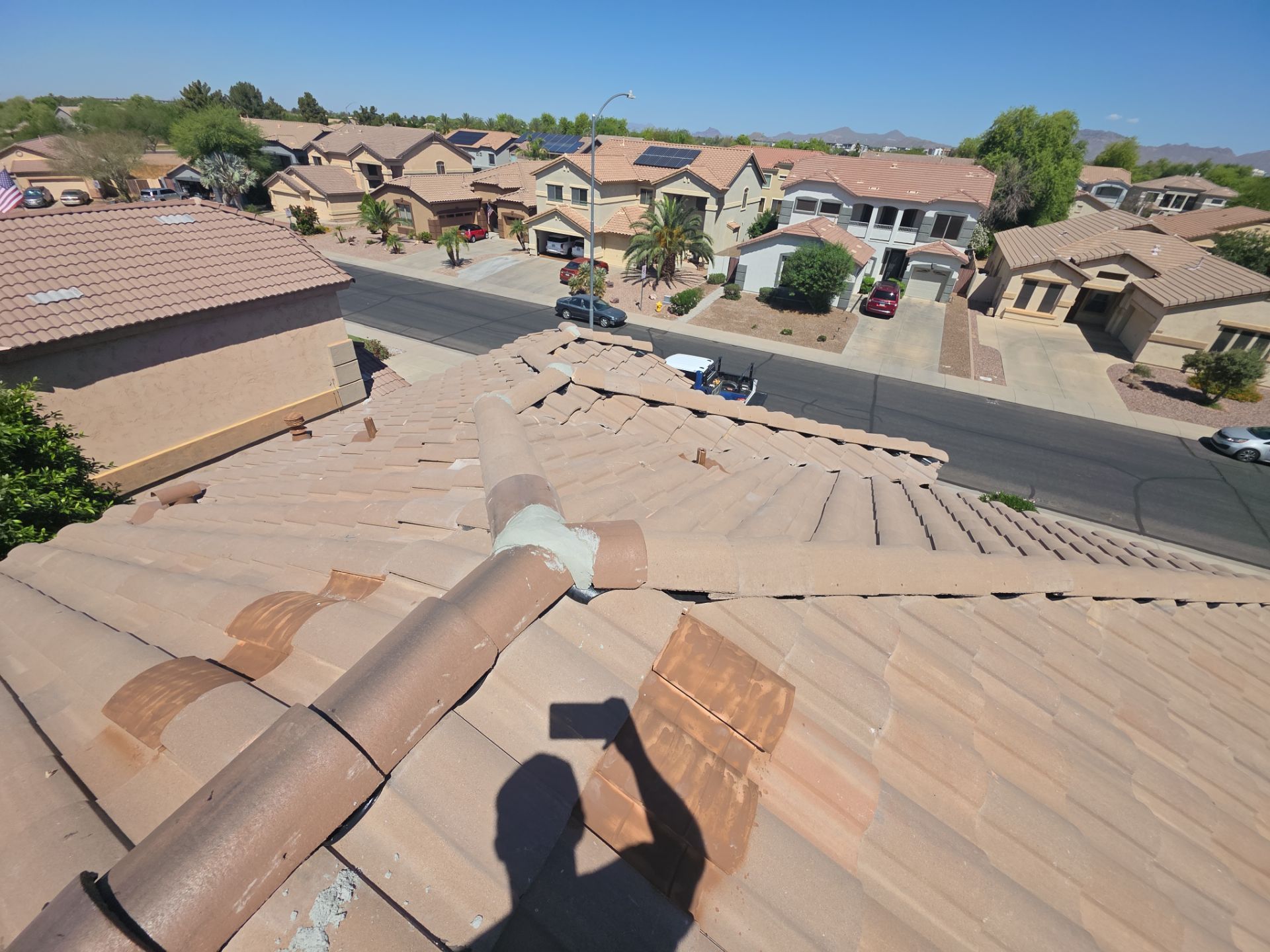 Tile Reset using Concrete Tiles in Mesa, Arizona by Weather-Tite Roofing