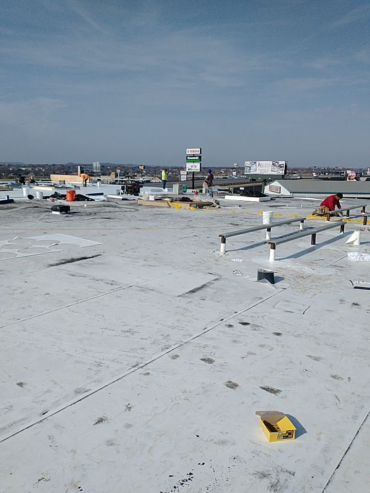 Bio-Life Commercial Roof Replacement using IB Systems PVC by Roof Experts