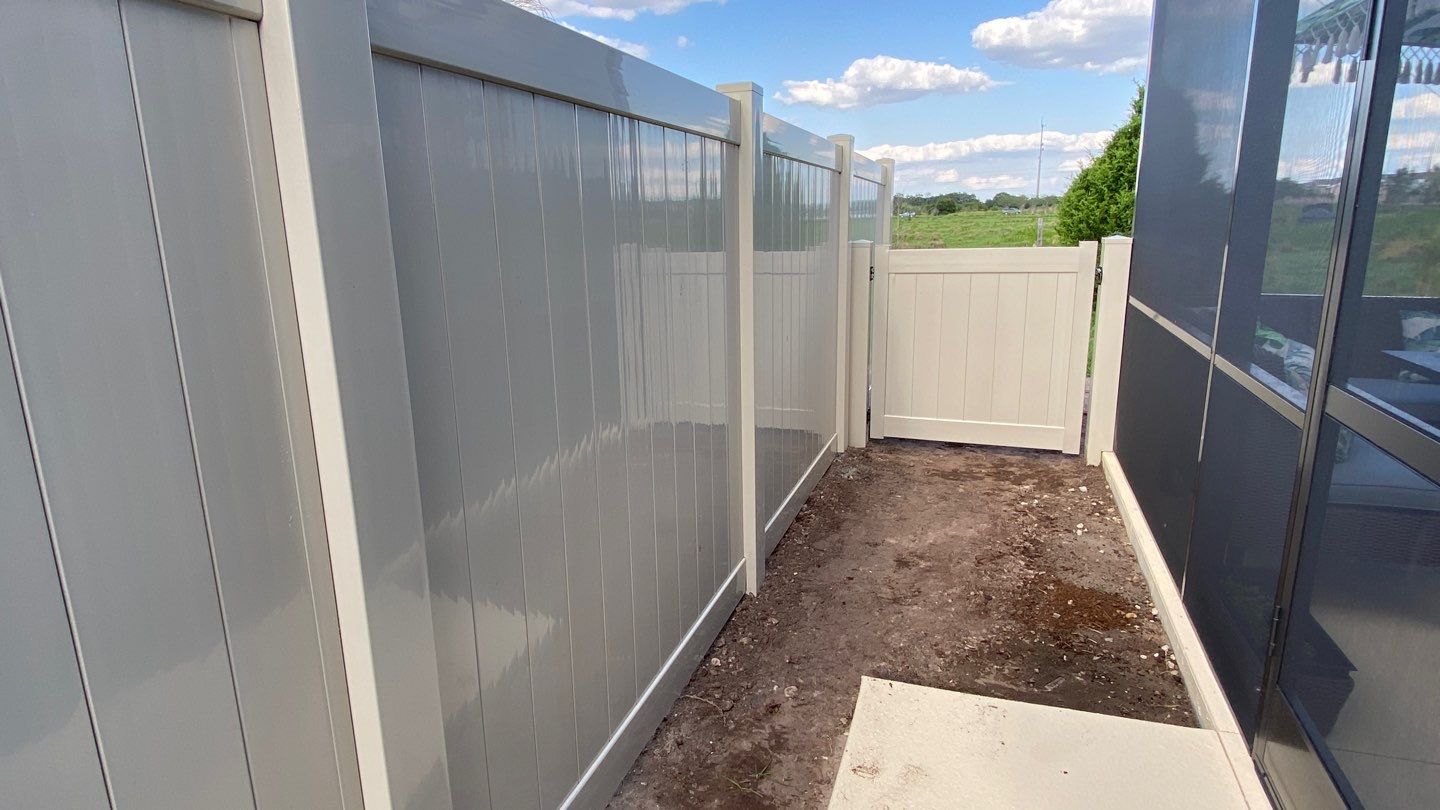 Bradenton, FL  6 ft. Tall Tan Vinyl Privacy Fence by Asap fence and gates, LLC