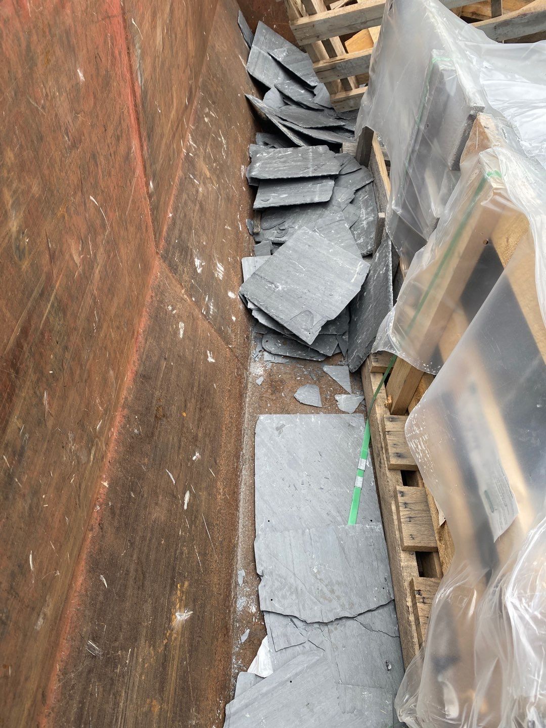 Residential Roofing Installation using Vermont Slate by A Plus Exterior