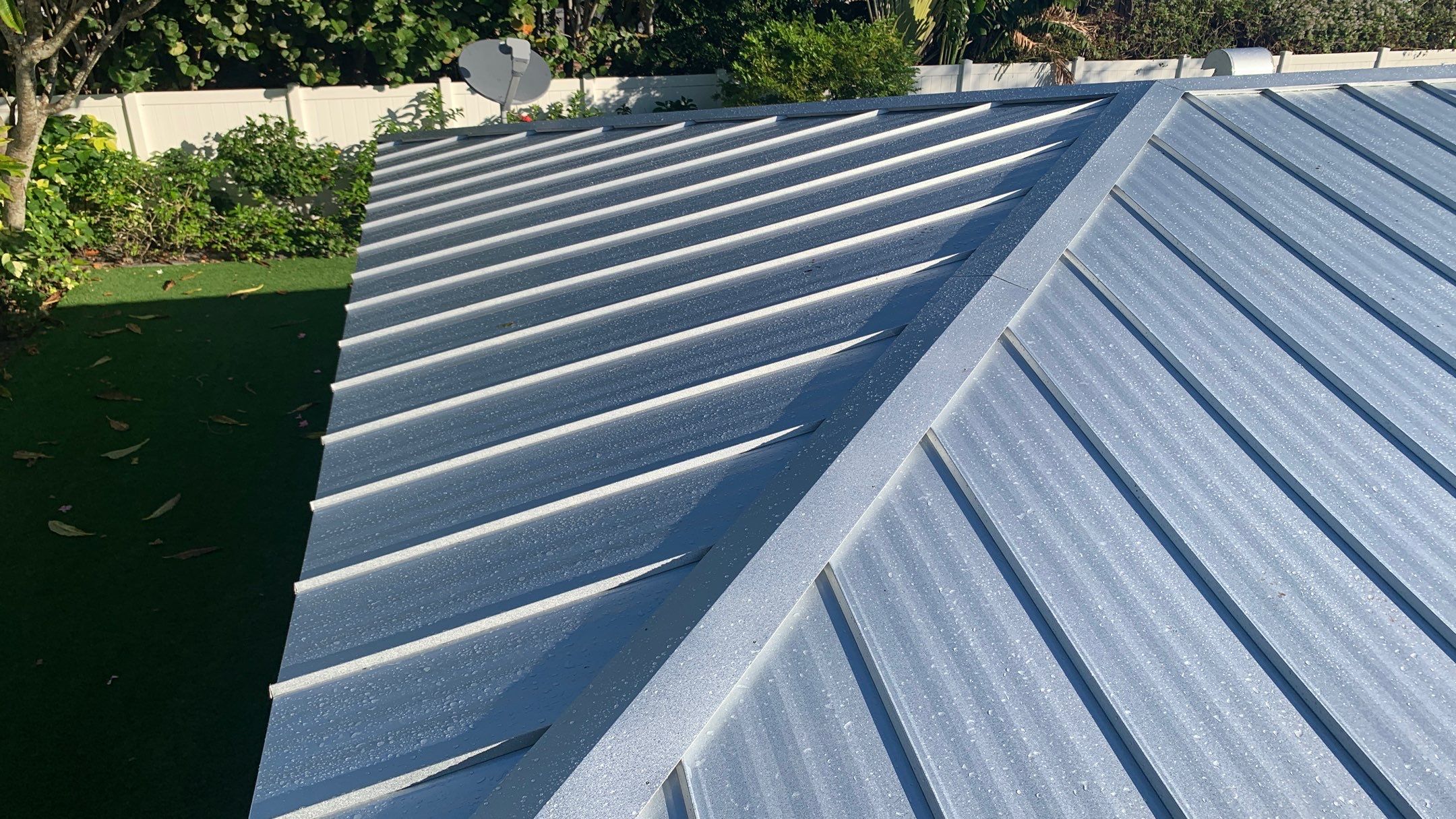 Residential Roofing Installation using 1" Nail strip metal roof by BLUES BROTHERS ROOFING