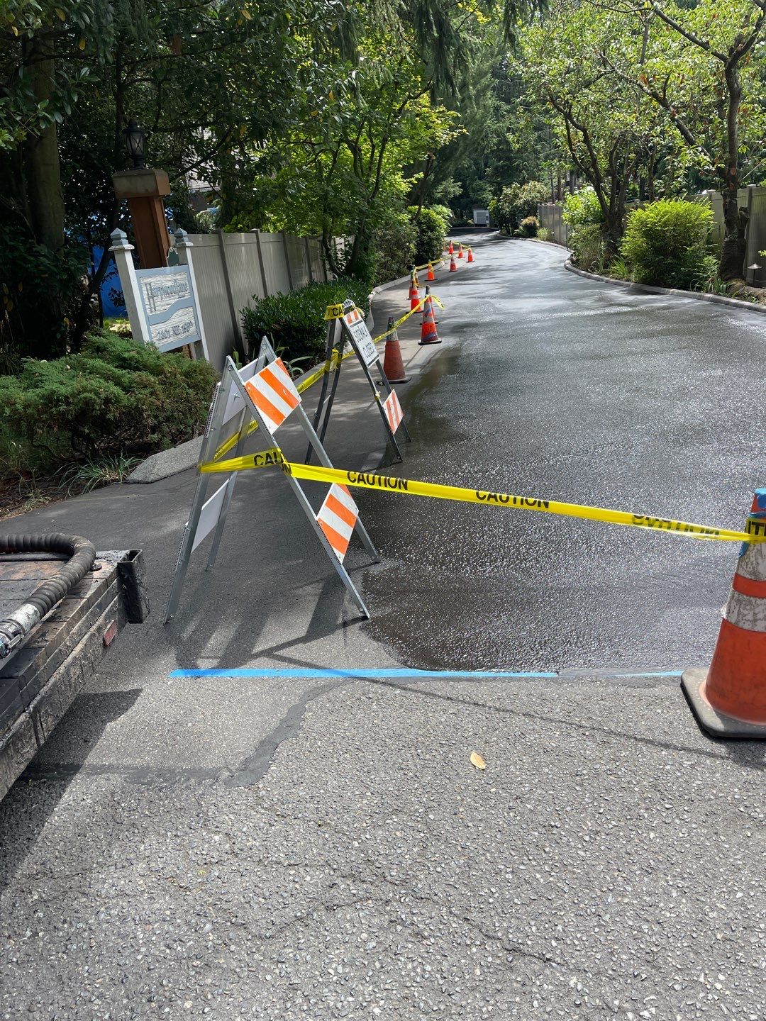 Curb Repaint | Seattle  by Jireh Asphalt & Concrete Inc 