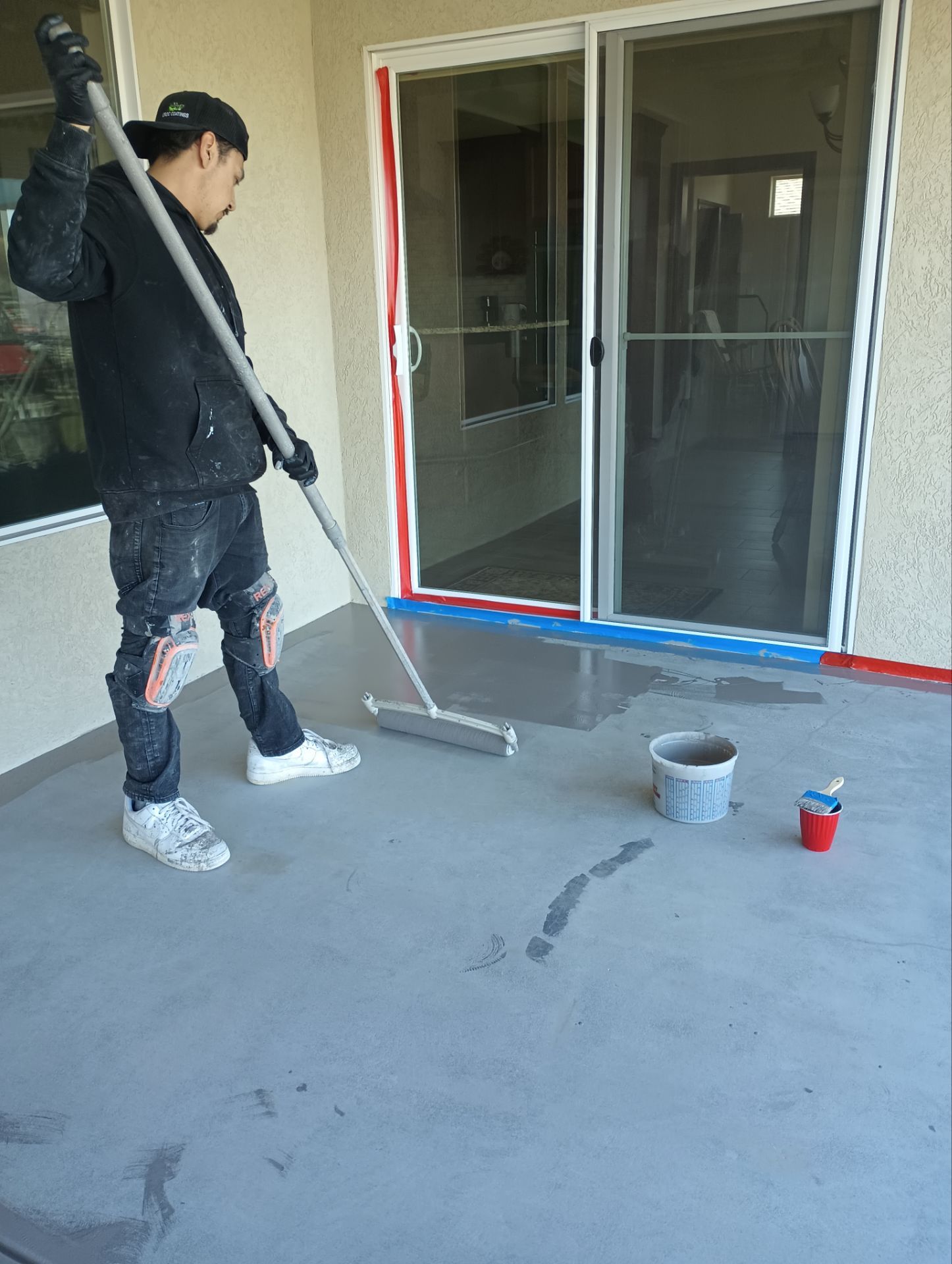 Patio Transformation using Driftwood by Croc Coatings, LLC