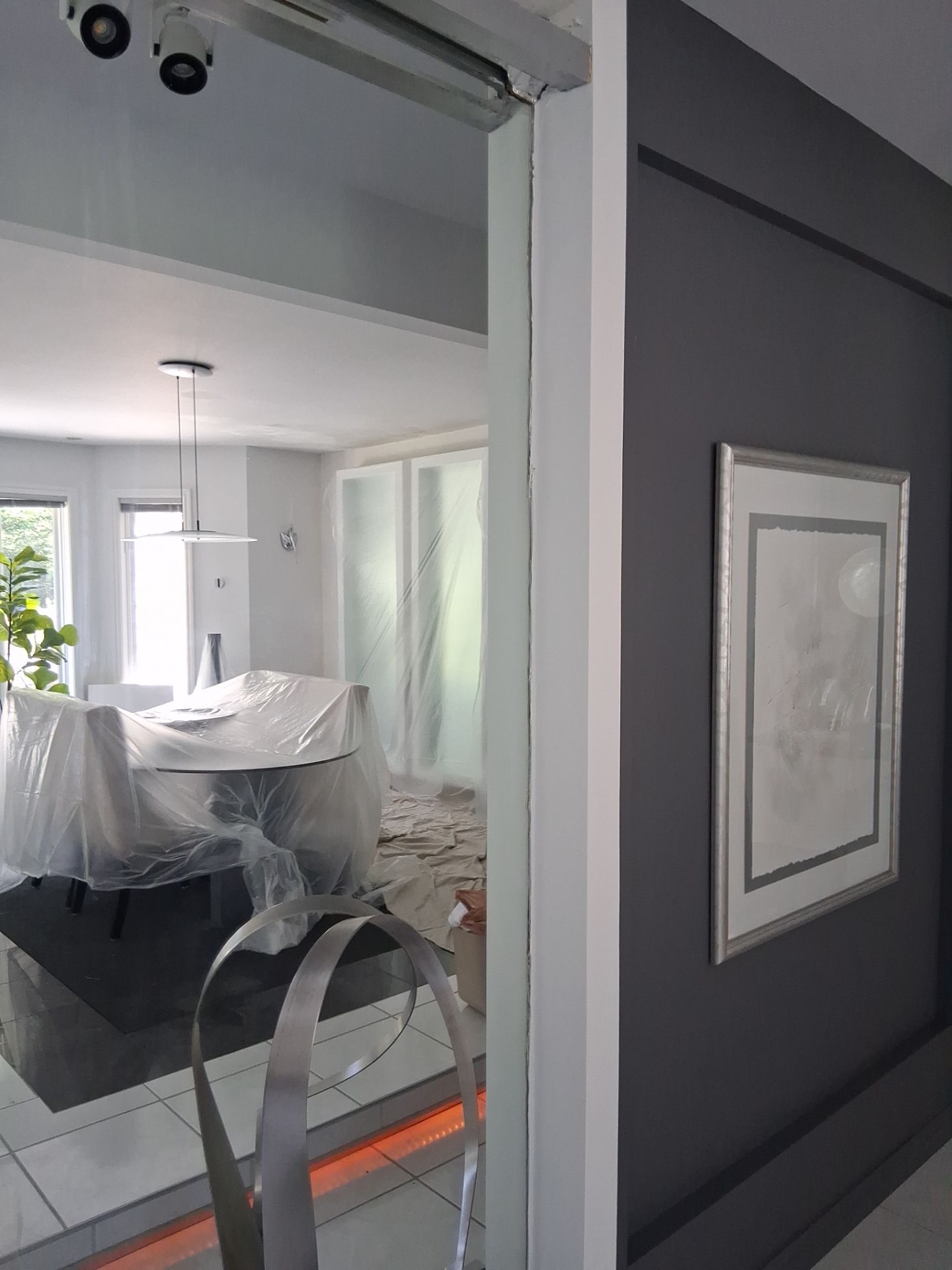 Bedford Residential Interior Painting and Ceiling Water Damage Repair by The Persnickety Painters