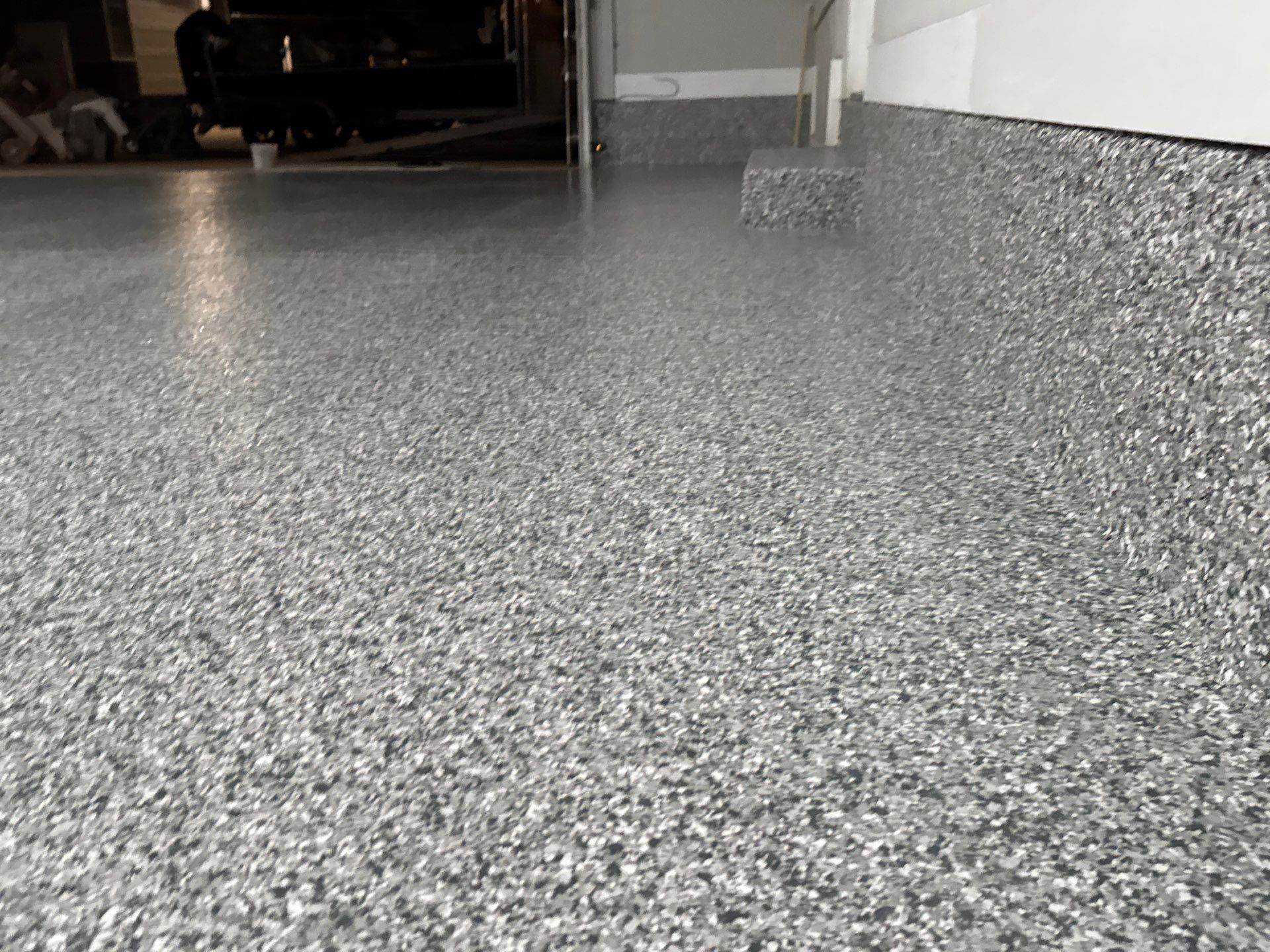 Garage in High Springs, FL in Slate Stone by Cross Creek Concrete Coatings