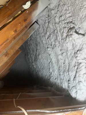 Attic Insulation using open cell spray foam
