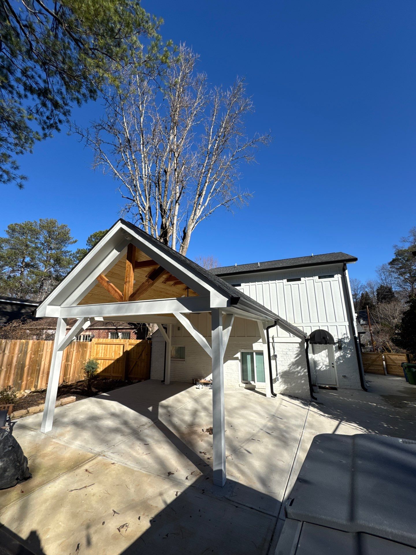 Custom Gable Roof Pavilion and Patio Cover in Atlanta by Swift Home Renovations