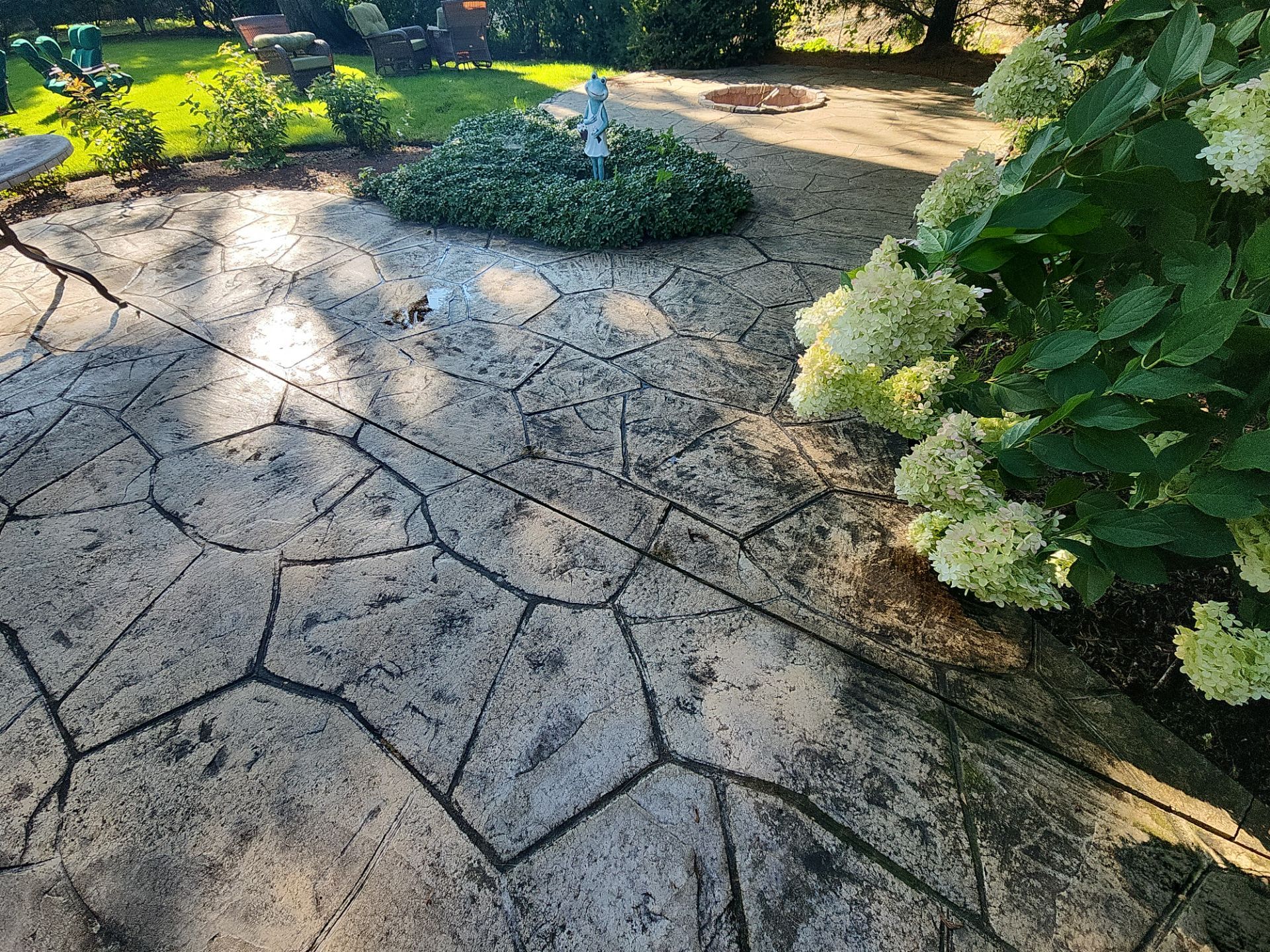 Stamped Concrete Surface Cleaning by Northern Power Washing LLC.