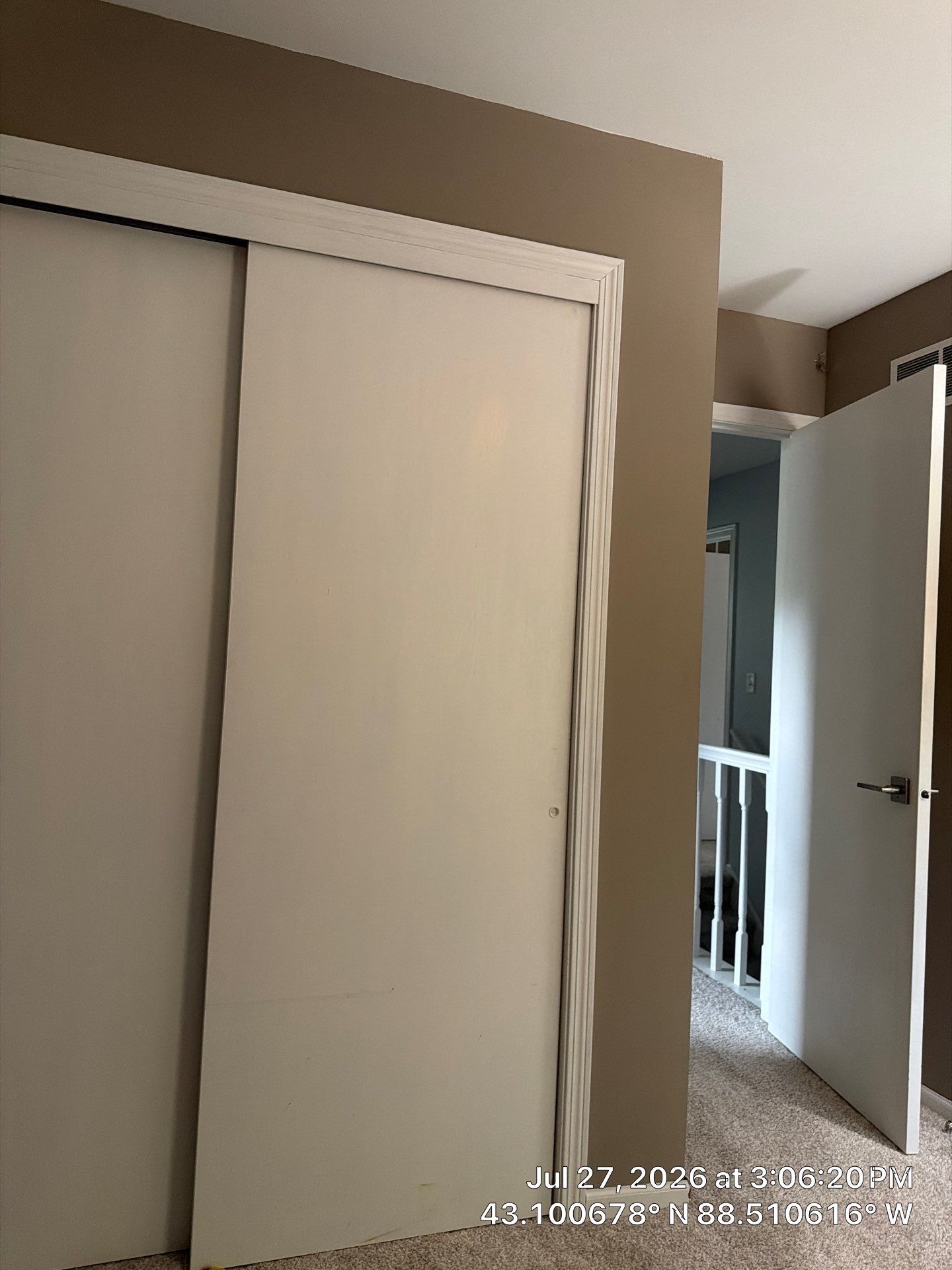 Interior Closet Door Replacement and Trim Work in Oconomowoc by CompanyCam Sales Demo