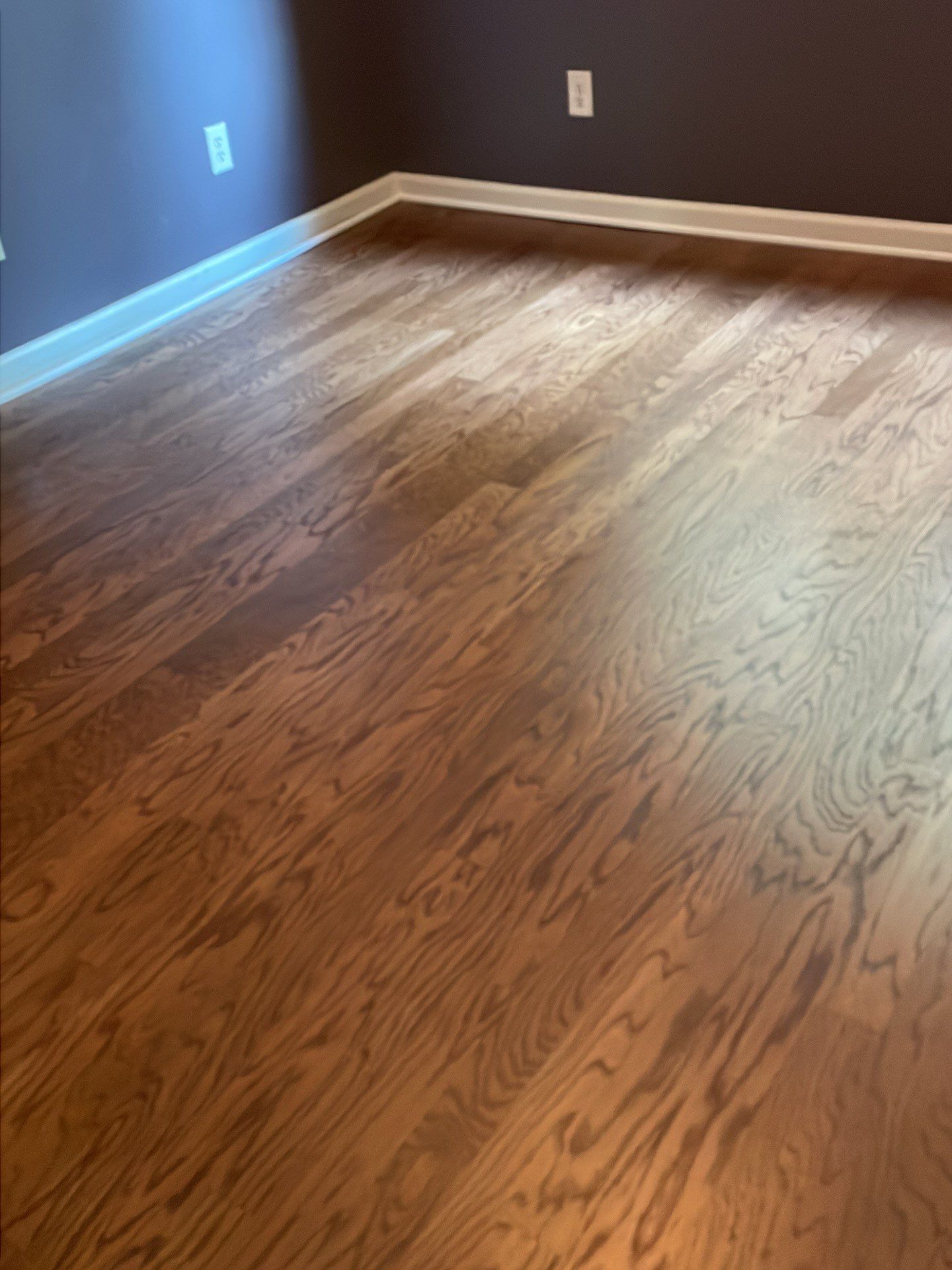 Red Oak refinish with English Chestnut by Footprints Floors of East Atlanta