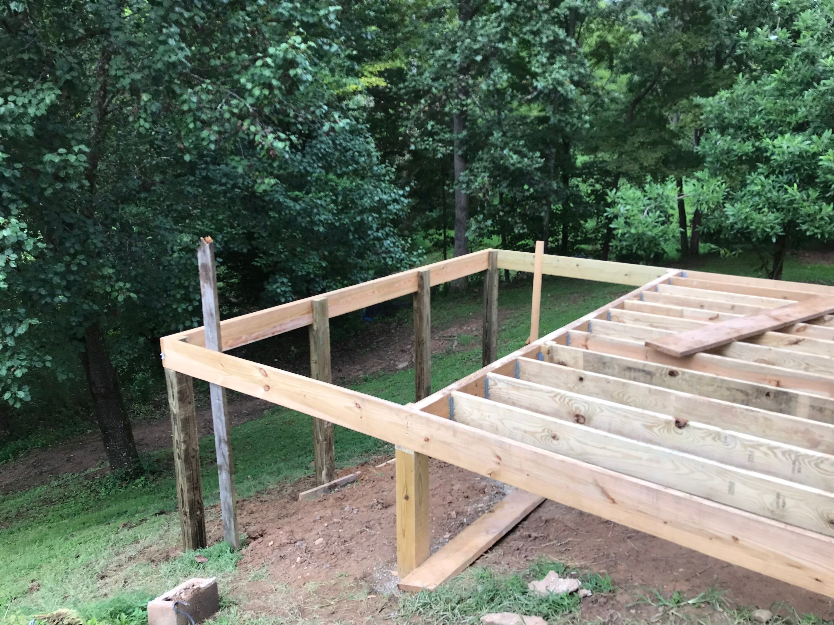 Deck Installation using Pressure Treated Lumber by Secure Construction Company Inc