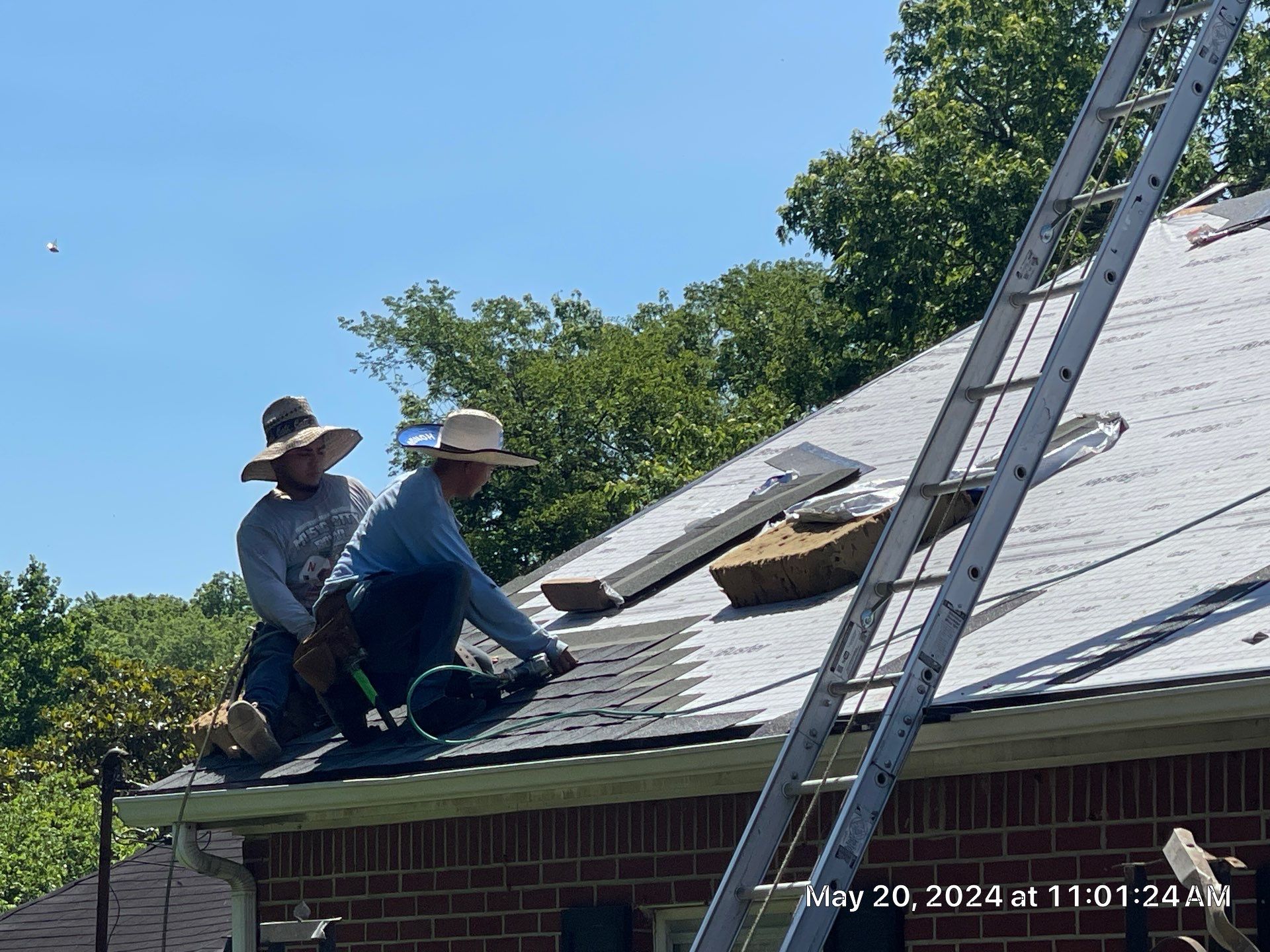 Residential Roofing Installation using GAF Timberline HDZ in Pewter Gray by Undersun Roofing 