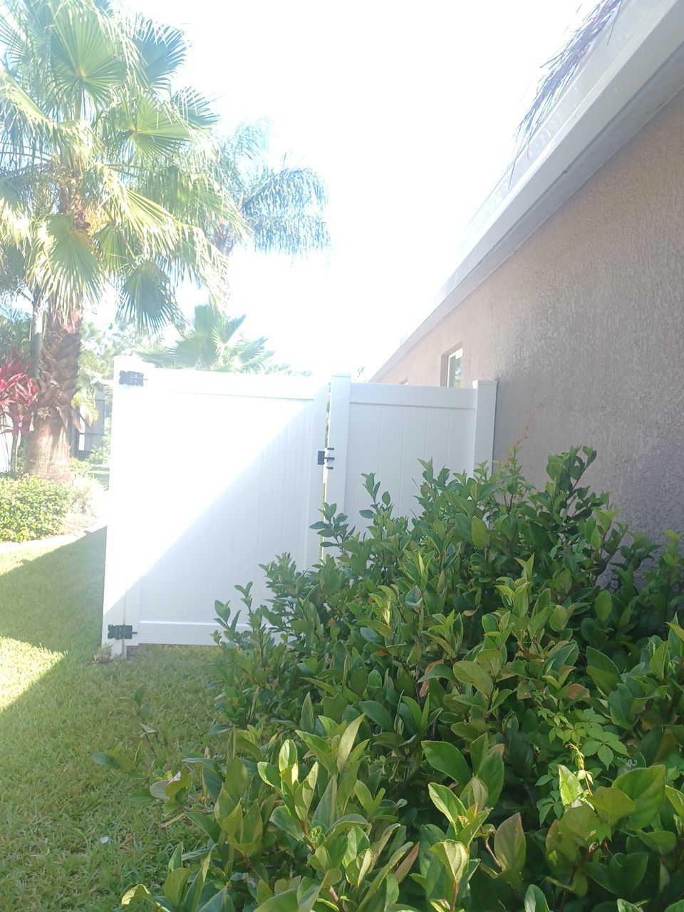 Parrish, FL 6ft. Tall White Vinyl Privacy with 4ft. Tall White Vinyl Spaced Picket Fence by Asap fence and gates, LLC