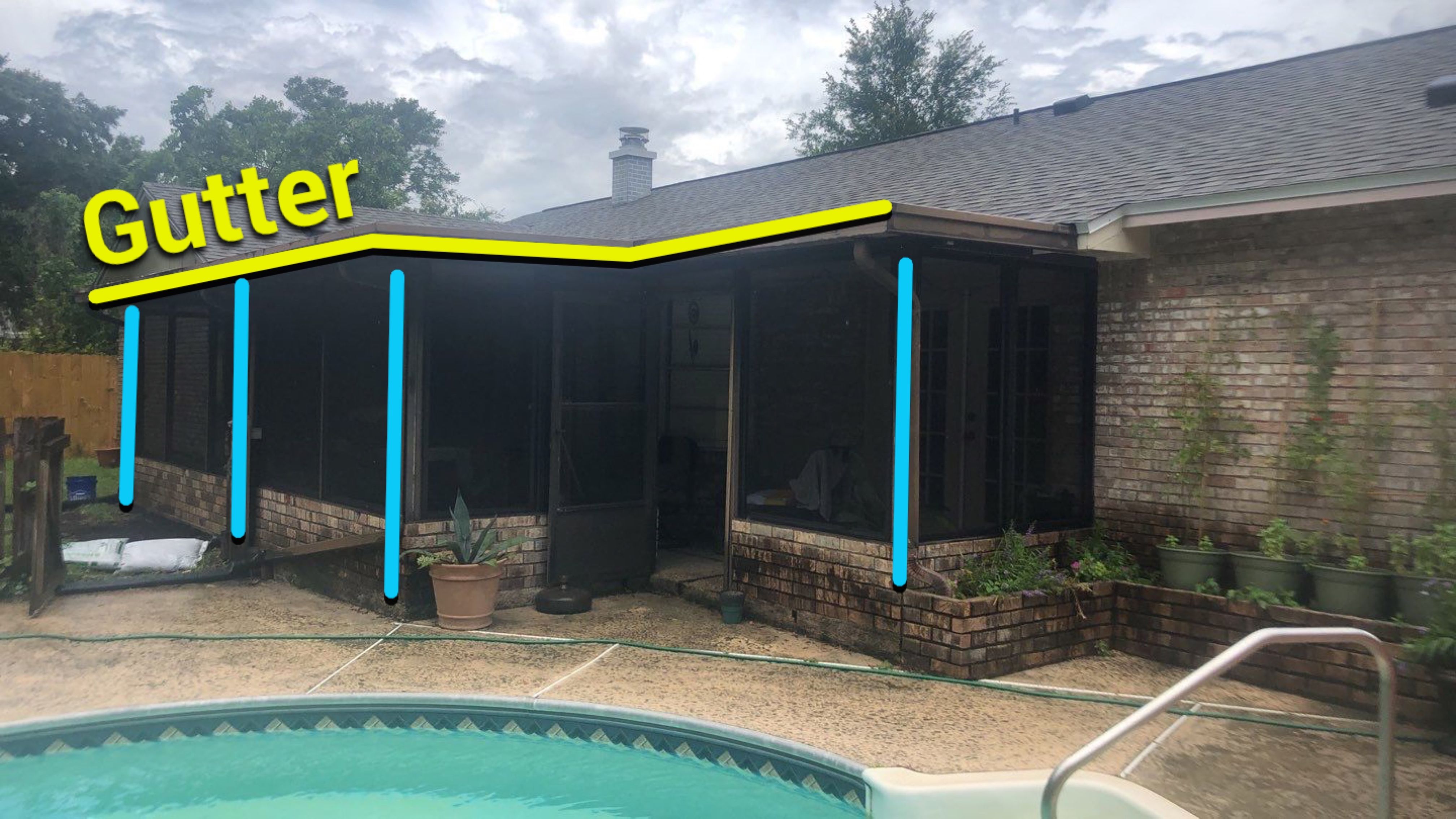Gutter Installation using K-Style Seamless Gutters by Gutter Professors